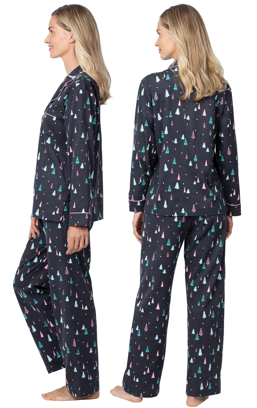 Addison Meadow Button-Front Flannel Pajamas - Final Sale - Image 2