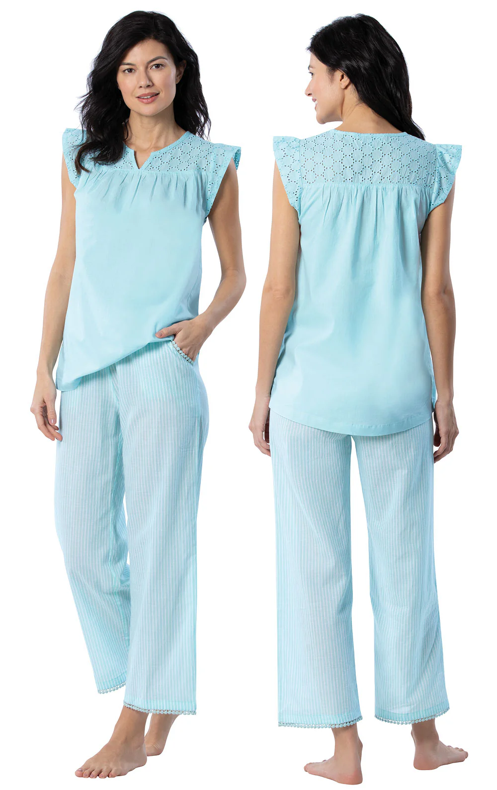 Addison Meadow Flutter Sleeve Capri Pajamas  - Final Sale - Image 2