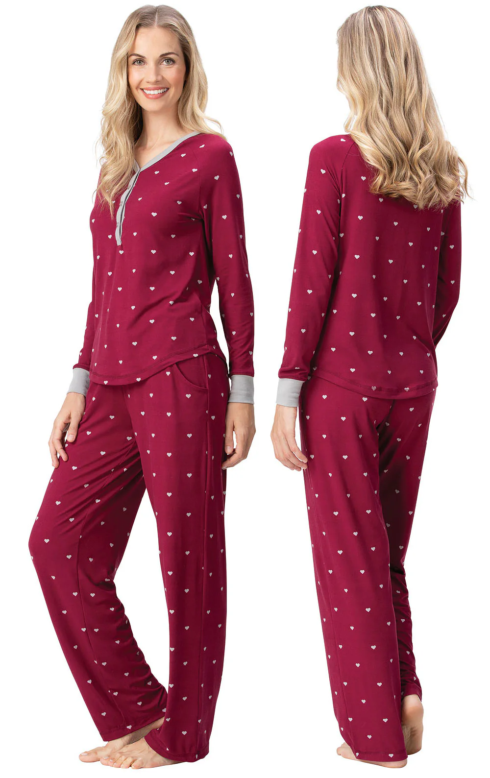 Addison Meadow Whisper Knit Henley Pajamas  - Final Sale - Image 3