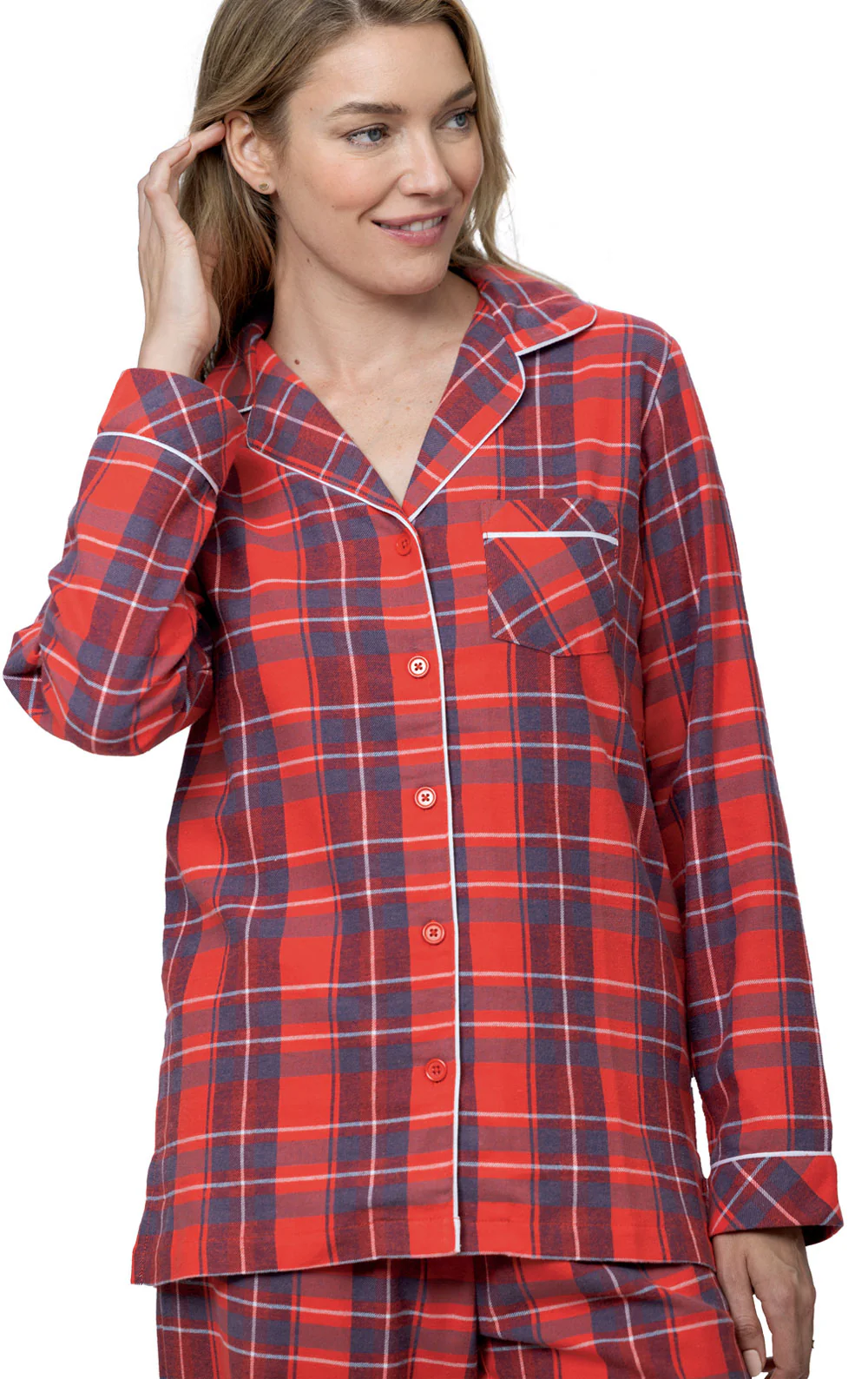 Americana Plaid Button-Front Pajamas - Image 7