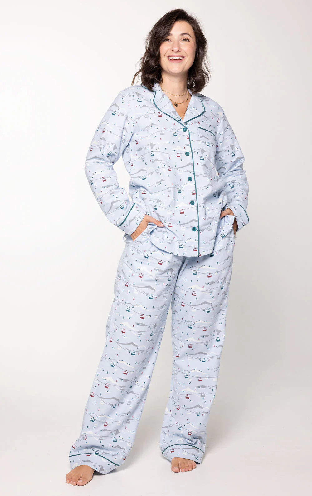 Apres Ski Matching Couples Pajamas - Image 5