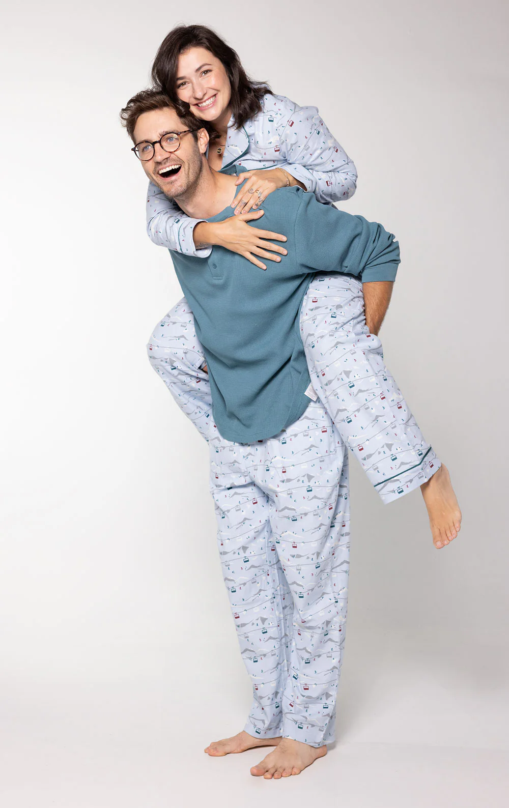 Apres Ski Matching Couples Pajamas - Image 3