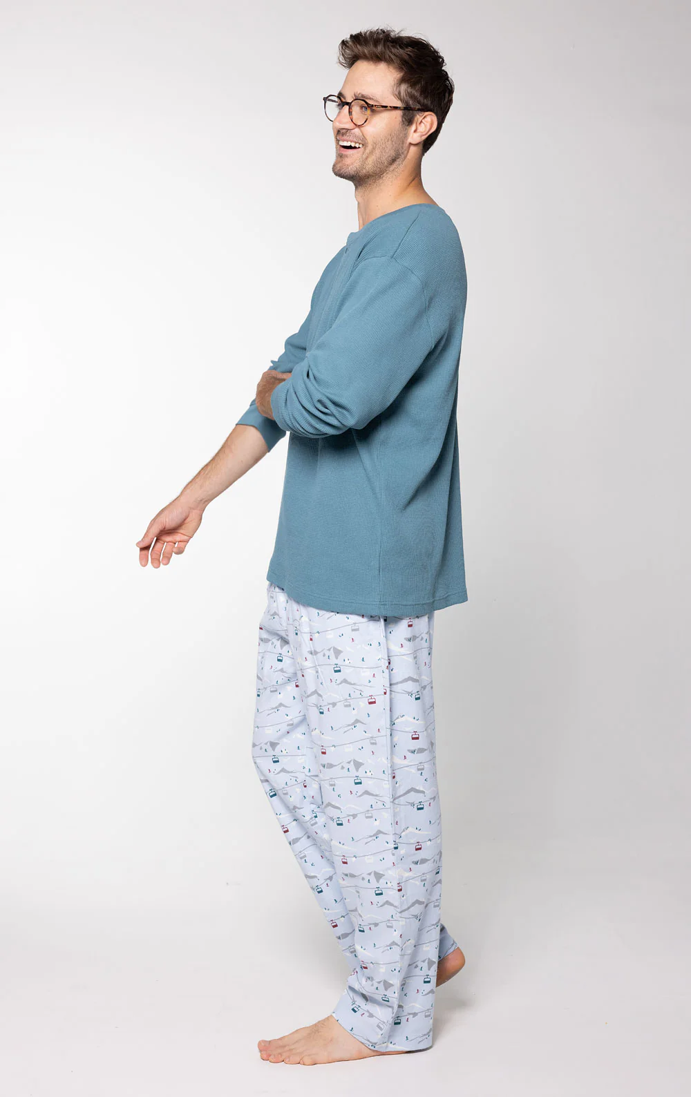 Apres Ski Flannel Men's Pajamas - Image 3