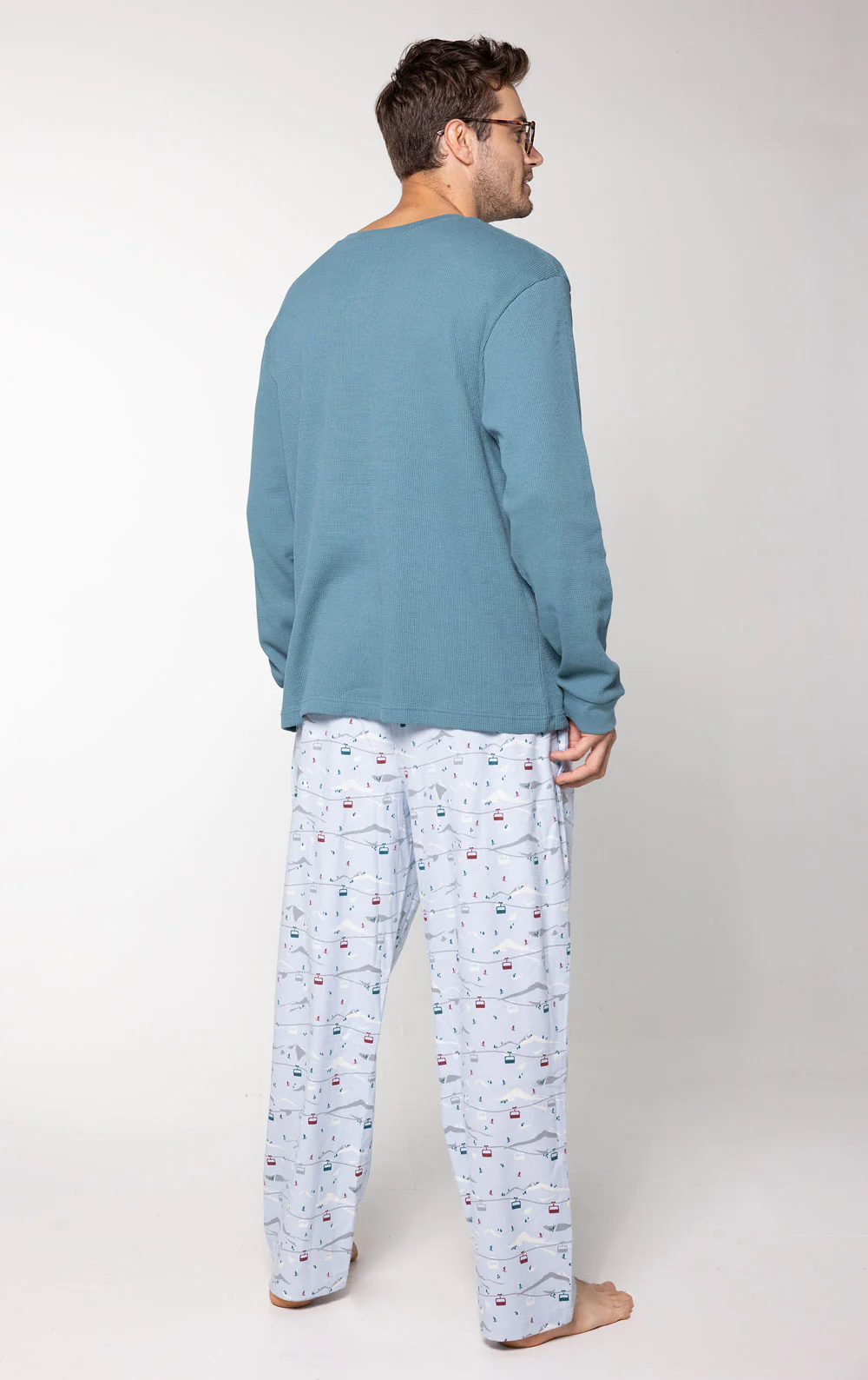 Apres Ski Flannel Men's Pajamas - Image 4