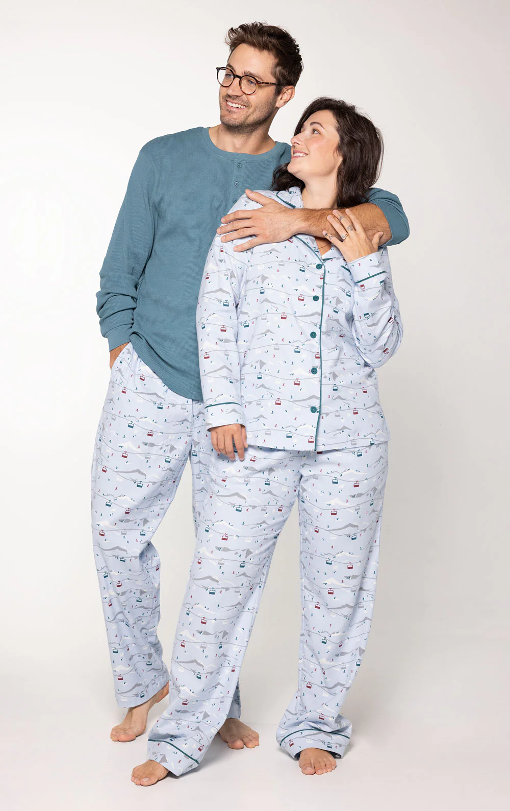 Apres Ski Matching Couples Pajamas - Image 4