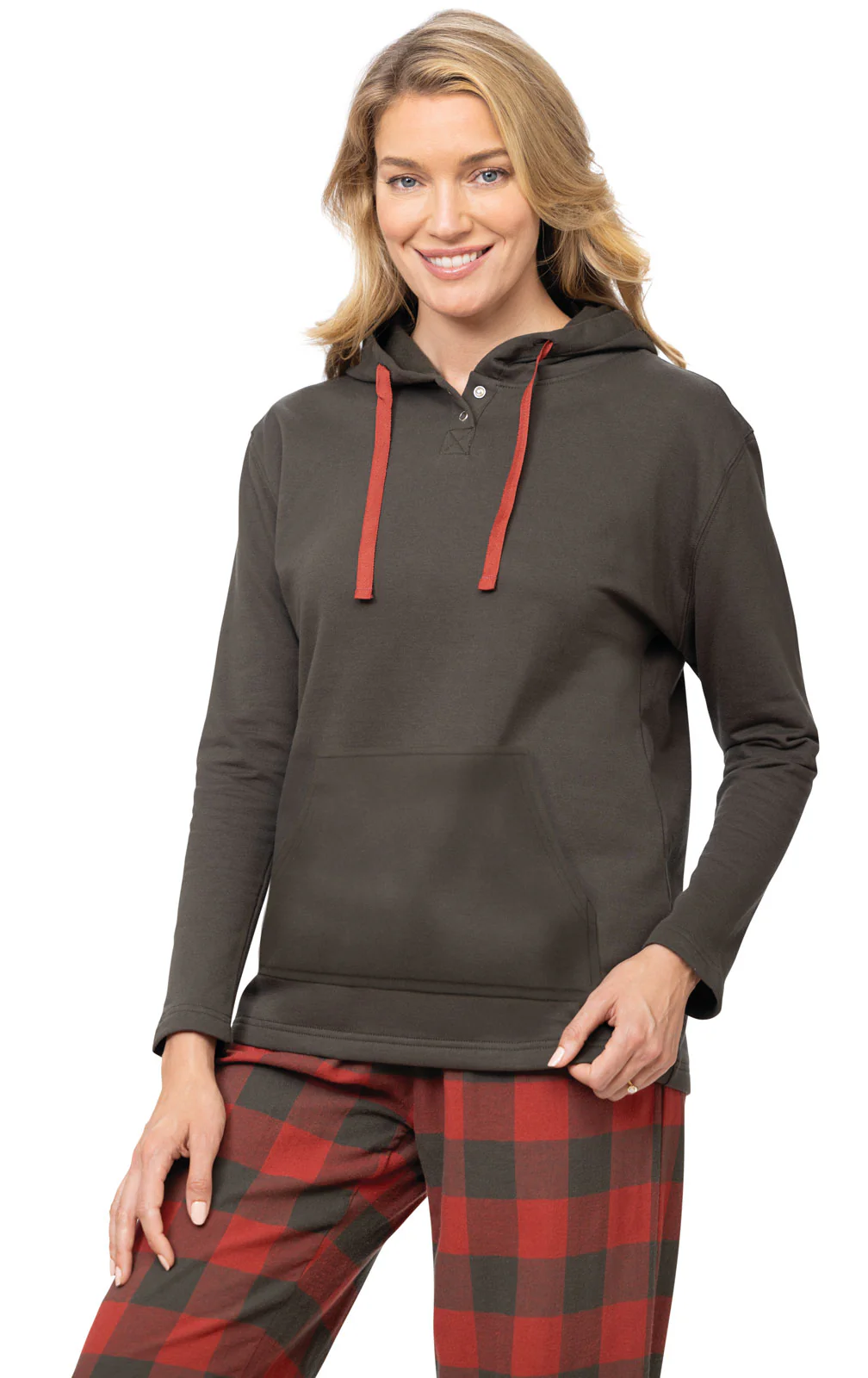 Buffalo Plaid Hoodie Pajamas - Pet & Owner - Image 5