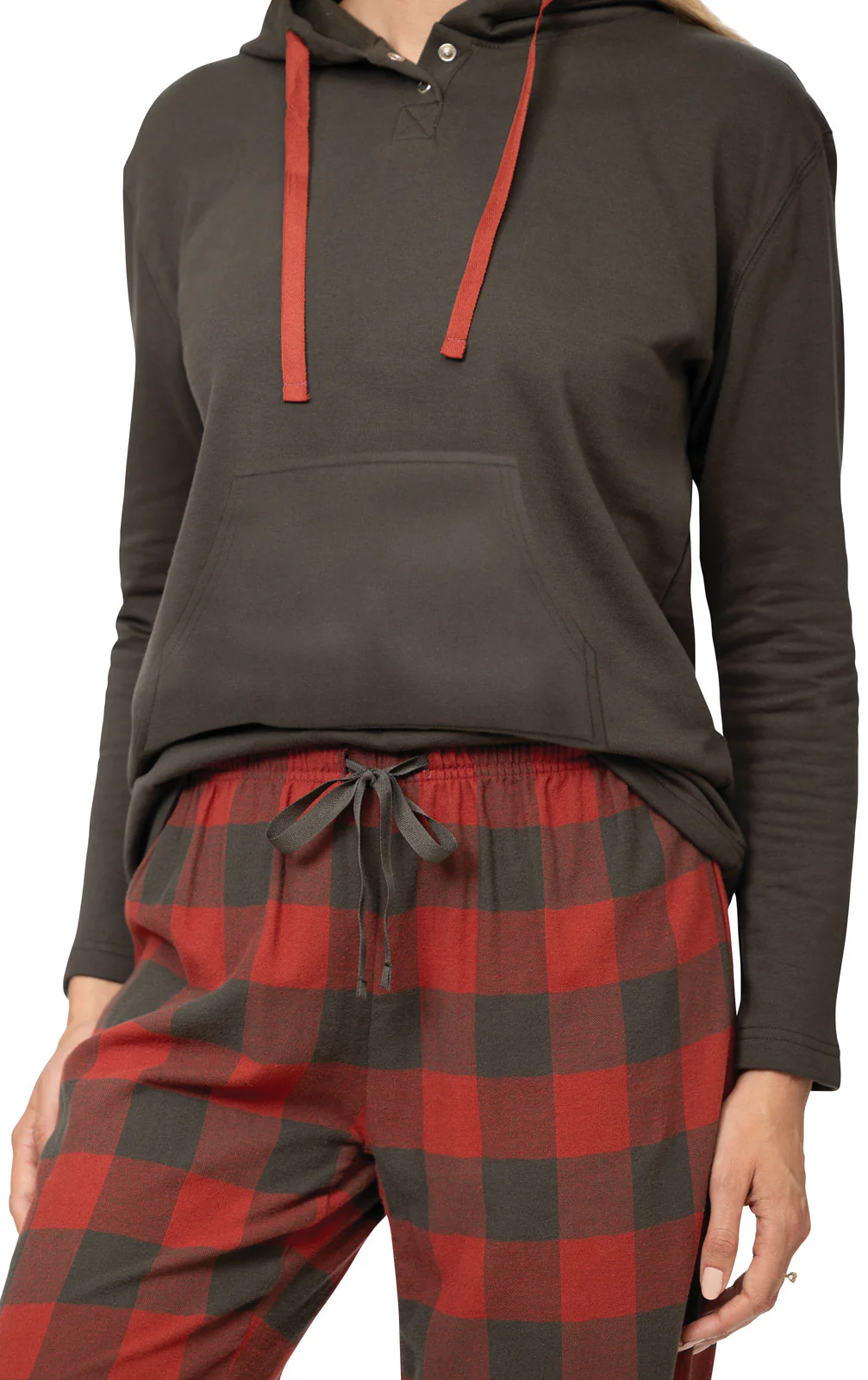 Buffalo Plaid Hoodie Pajamas - Pet & Owner - Image 7