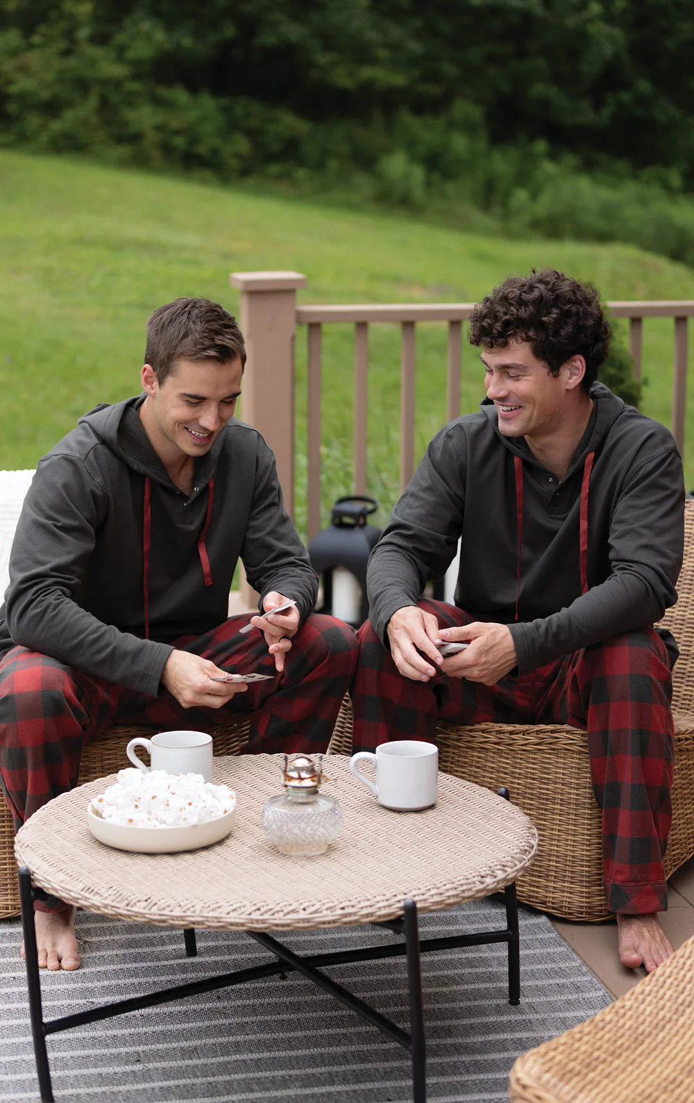 Buffalo Plaid Matching Couples Pajamas - Image 3