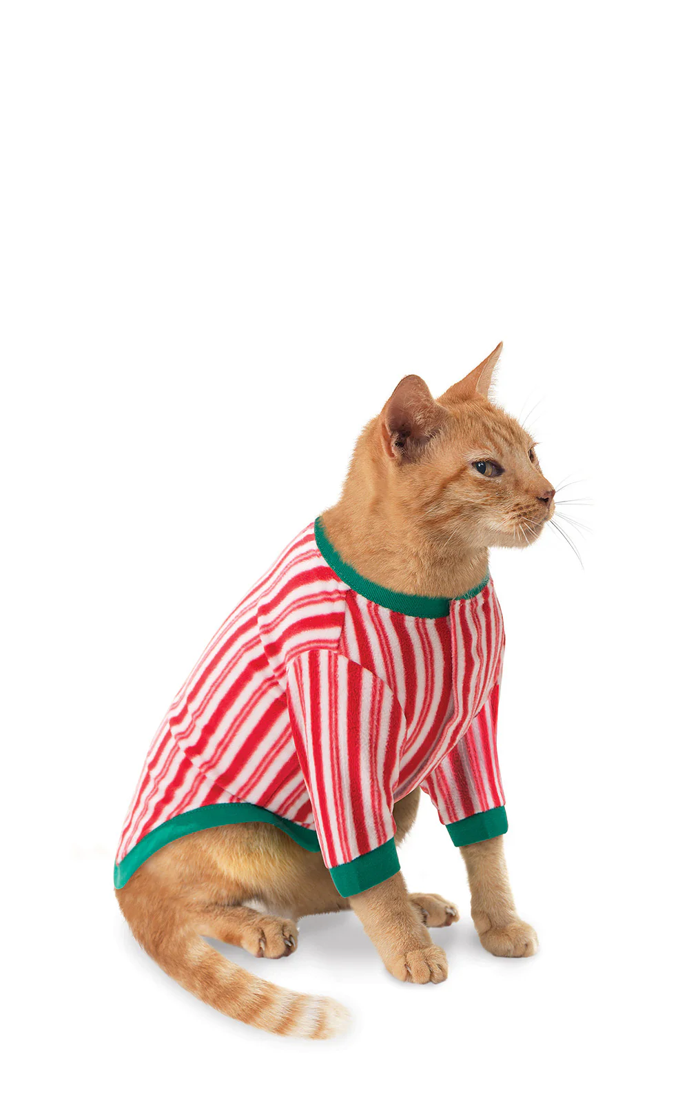 Candy Cane Fleece Pet Pajamas - Image 2