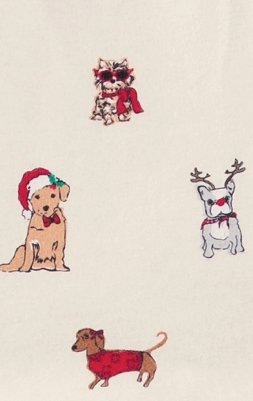 Christmas Dogs Flannel Button-Front Matching Pet & Owner Pajamas - Image 6