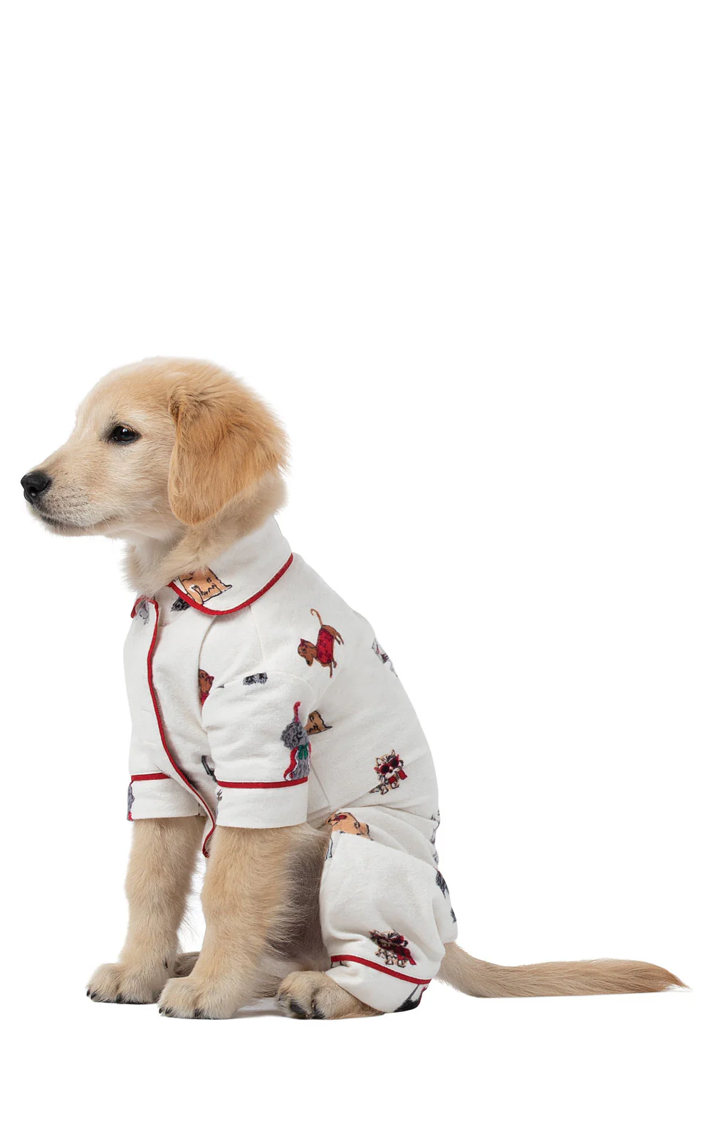 Christmas Dogs Flannel Button-Front Matching Pet & Owner Pajamas - Image 5