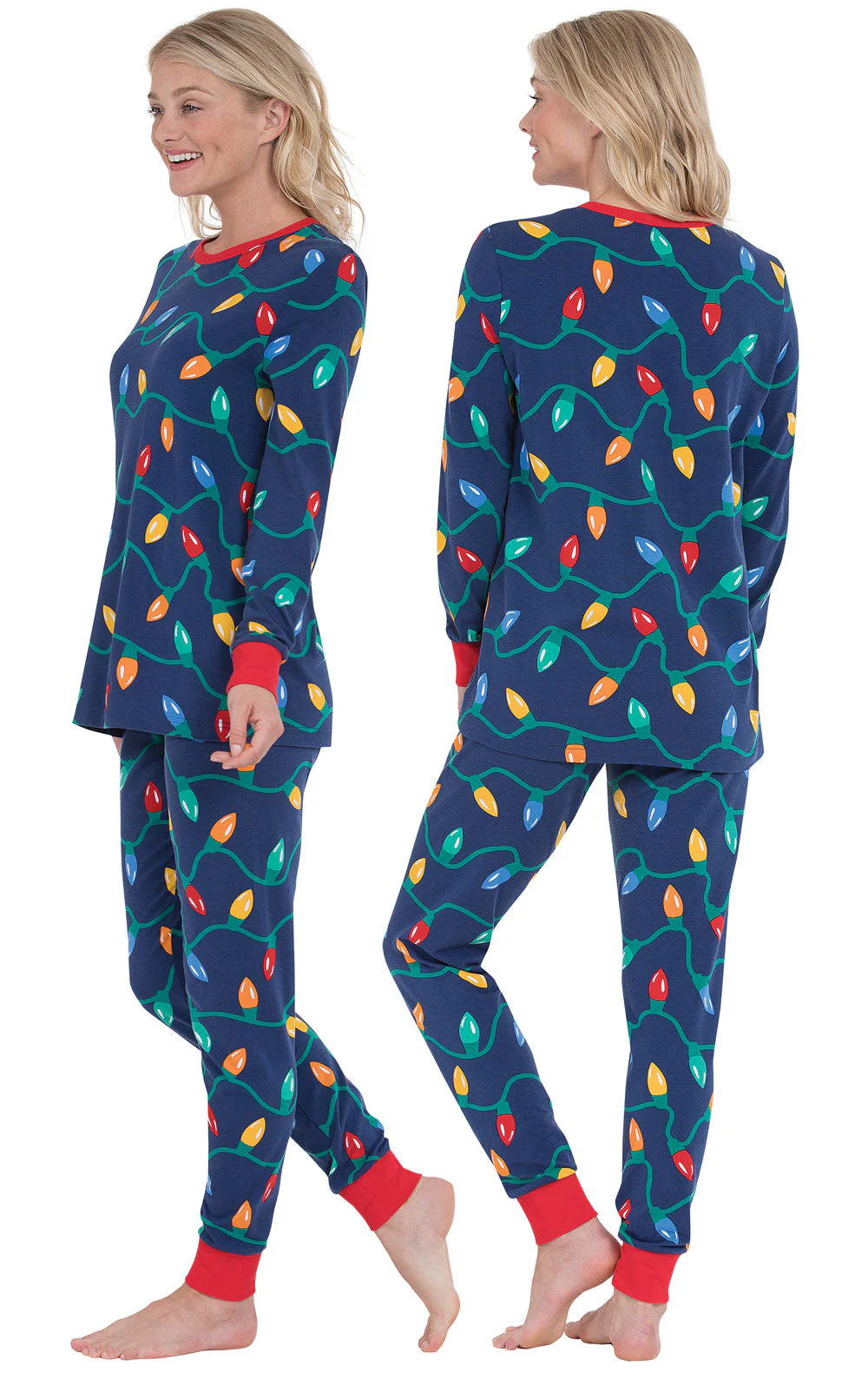 Christmas Lights Pajamas - Couples - Image 2