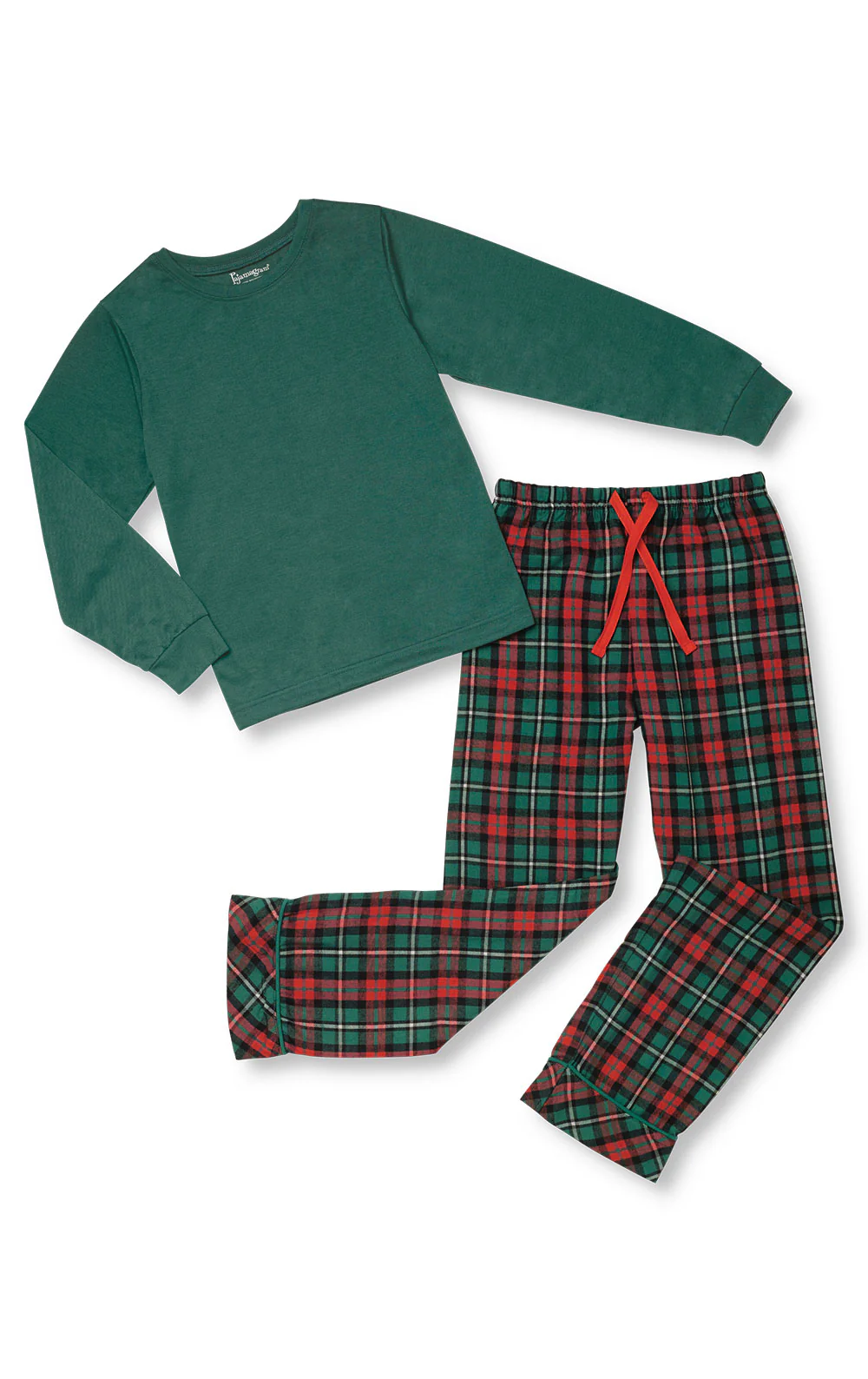 Christmas Plaid Unisex Kids Pajamas - Image 4
