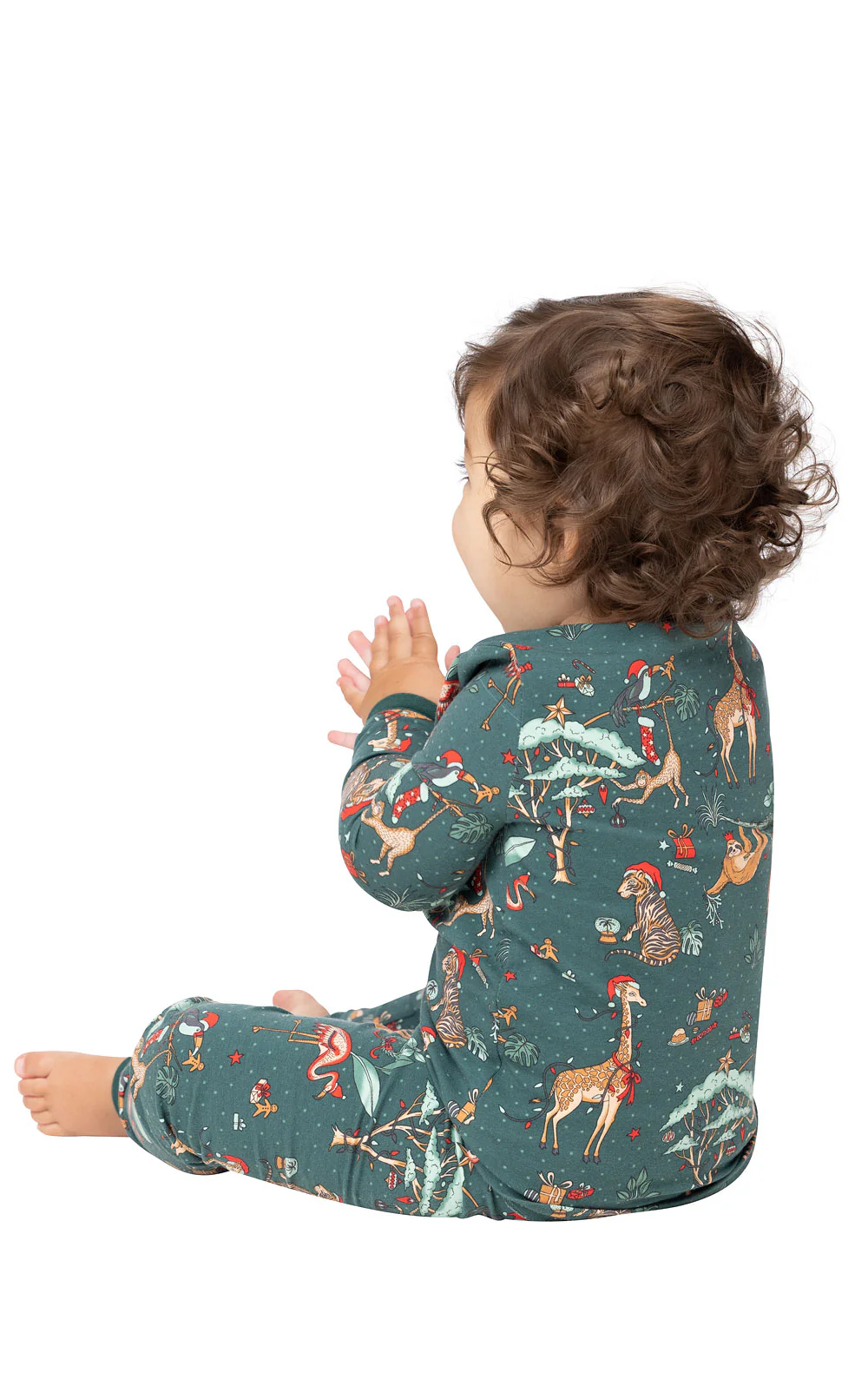 Christmas Safari Infant Pajamas  - Final Sale - Image 2