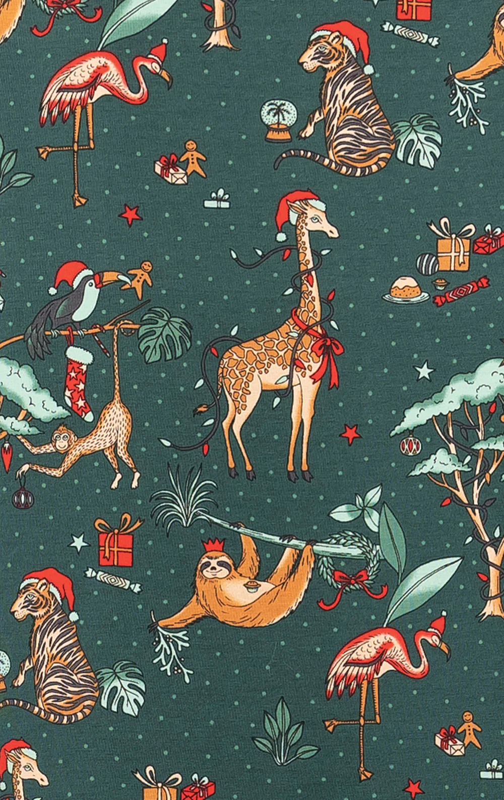 Christmas Safari Infant Pajamas  - Final Sale - Image 3