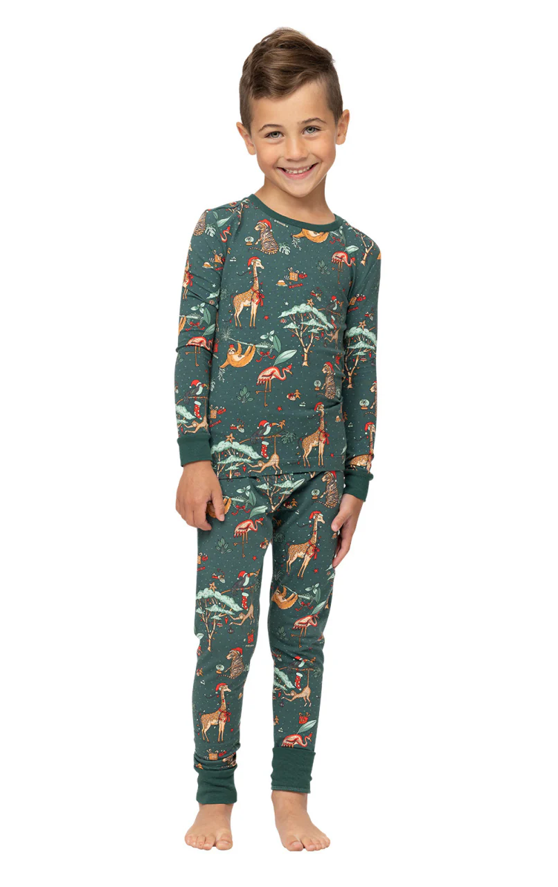 Christmas Safari Unisex Kids Pajamas