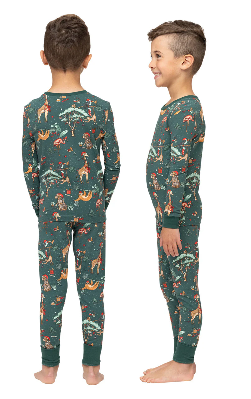 Christmas Safari Unisex Kids Pajamas - Image 2