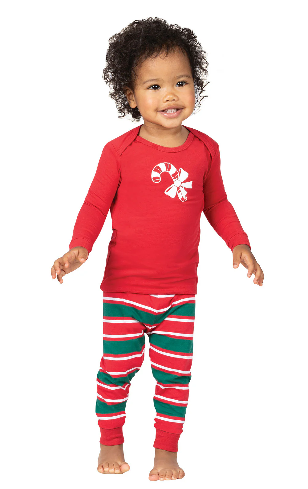 Christmas Stripe Infant Pajamas - Final Sale