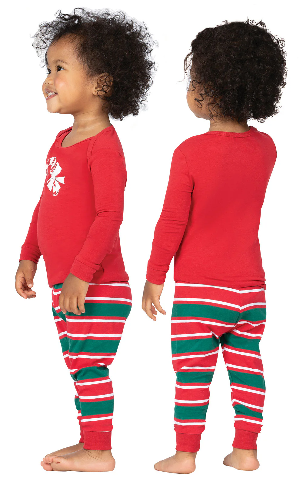 Christmas Stripe Infant Pajamas - Final Sale - Image 2