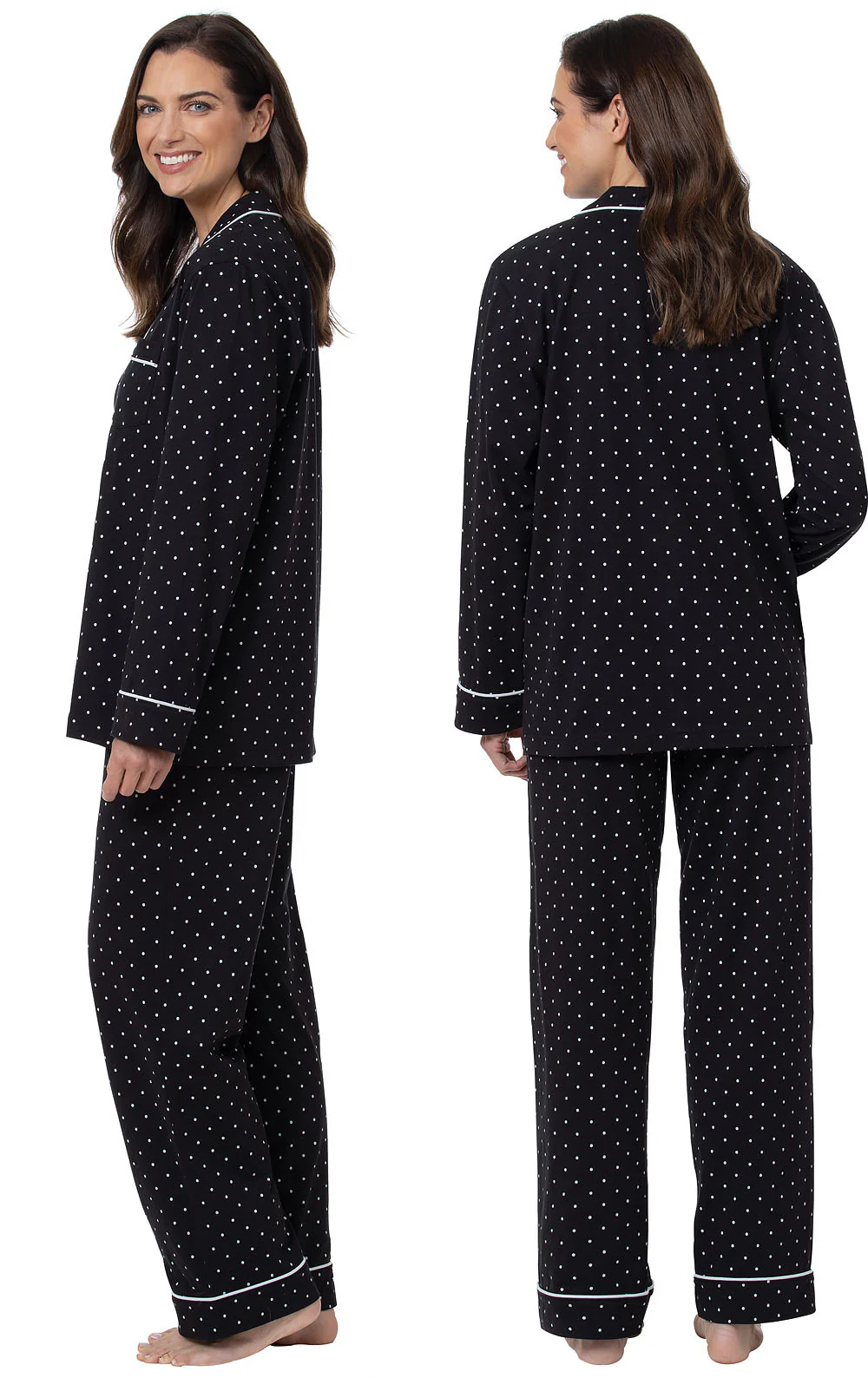 Classic Polka-Dot Button-Front Pajamas - Image 25