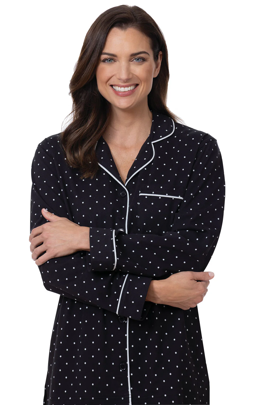 Classic Polka-Dot Button-Front Pajamas - Image 26