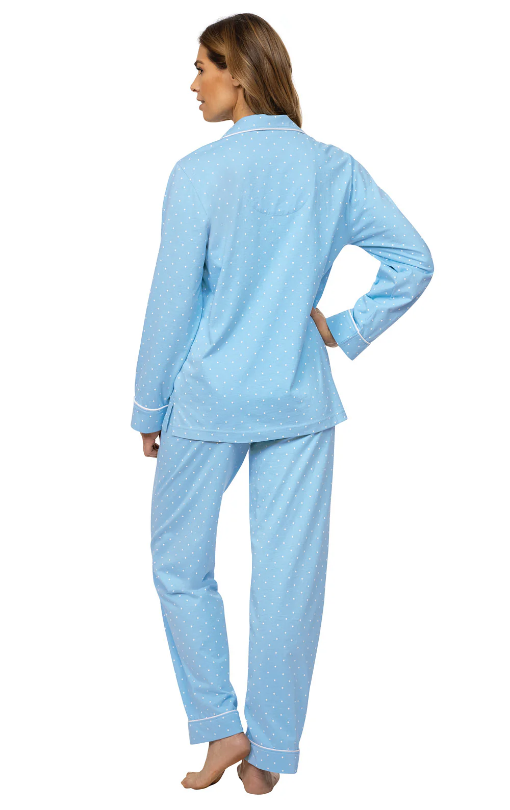 Classic Polka-Dot Button-Front Pajamas - Image 9