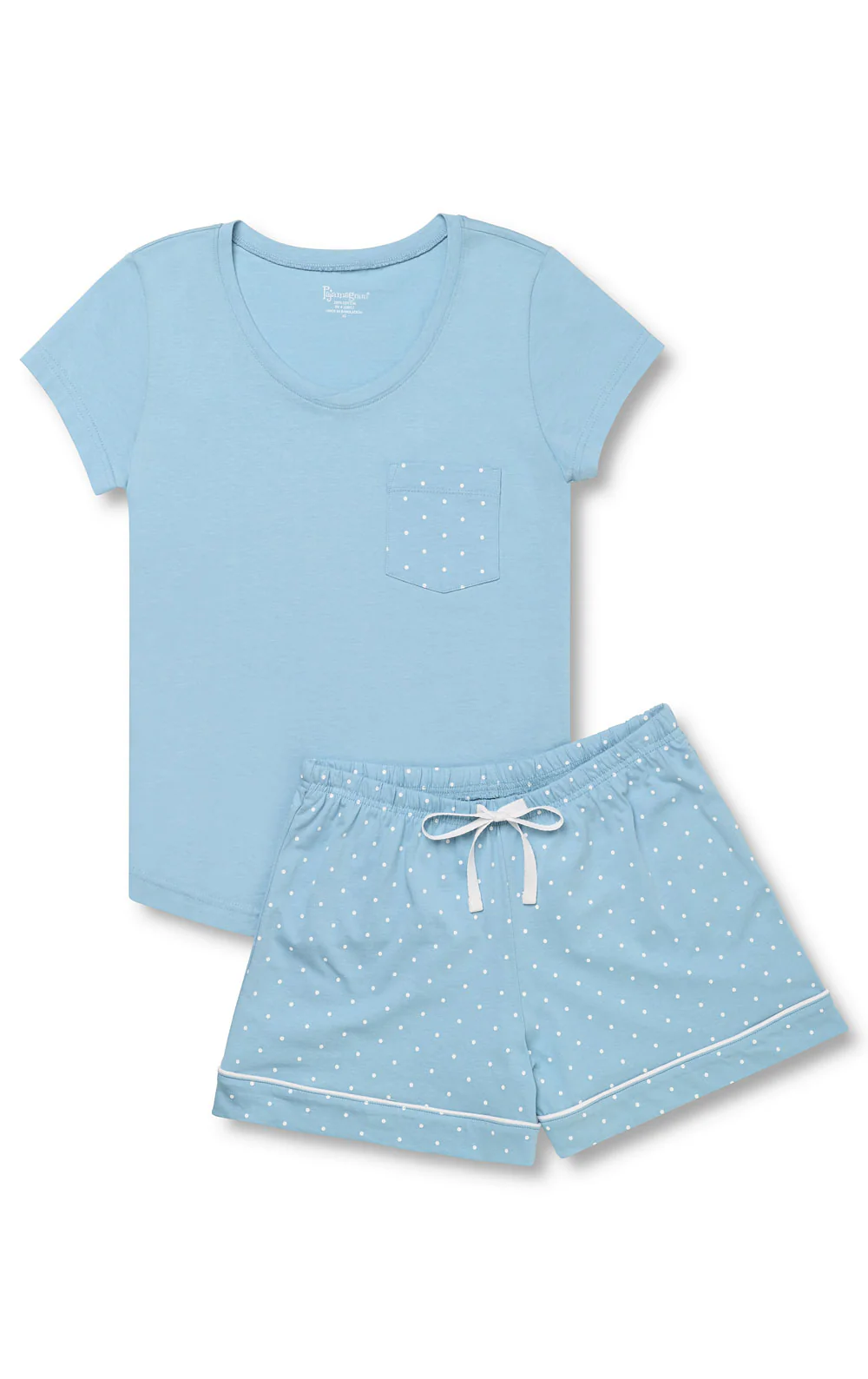 Classic Polka-Dot Pocket Tee Short Set - Image 7