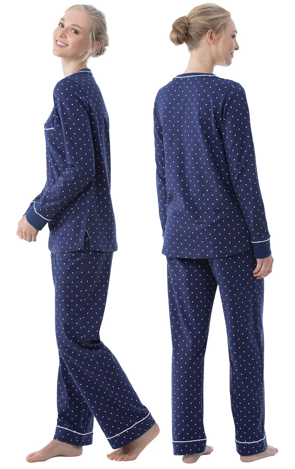 Classic Polka-Dot Pullover Pajamas - Image 10