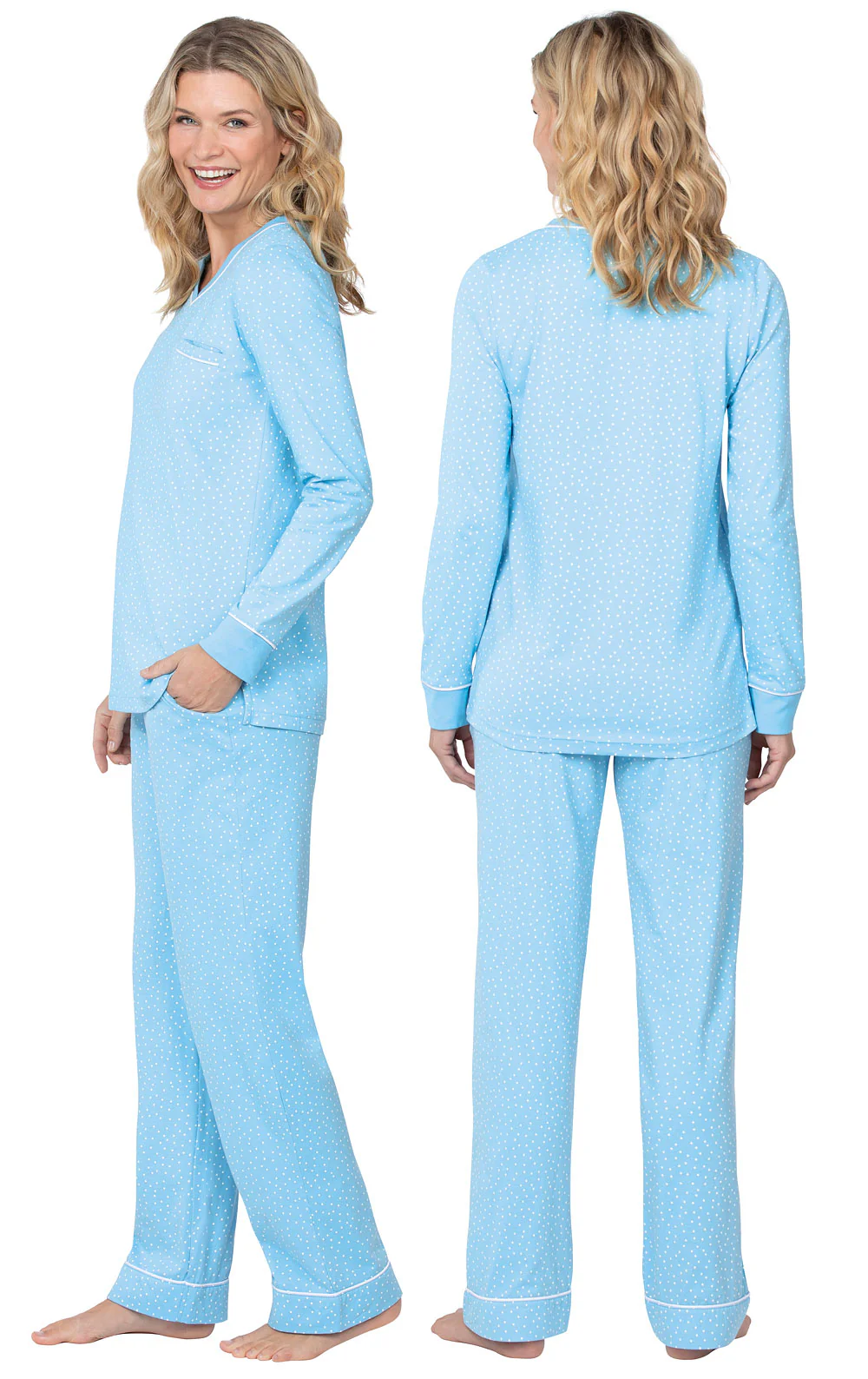 Classic Polka-Dot Pullover Pajamas - Image 11
