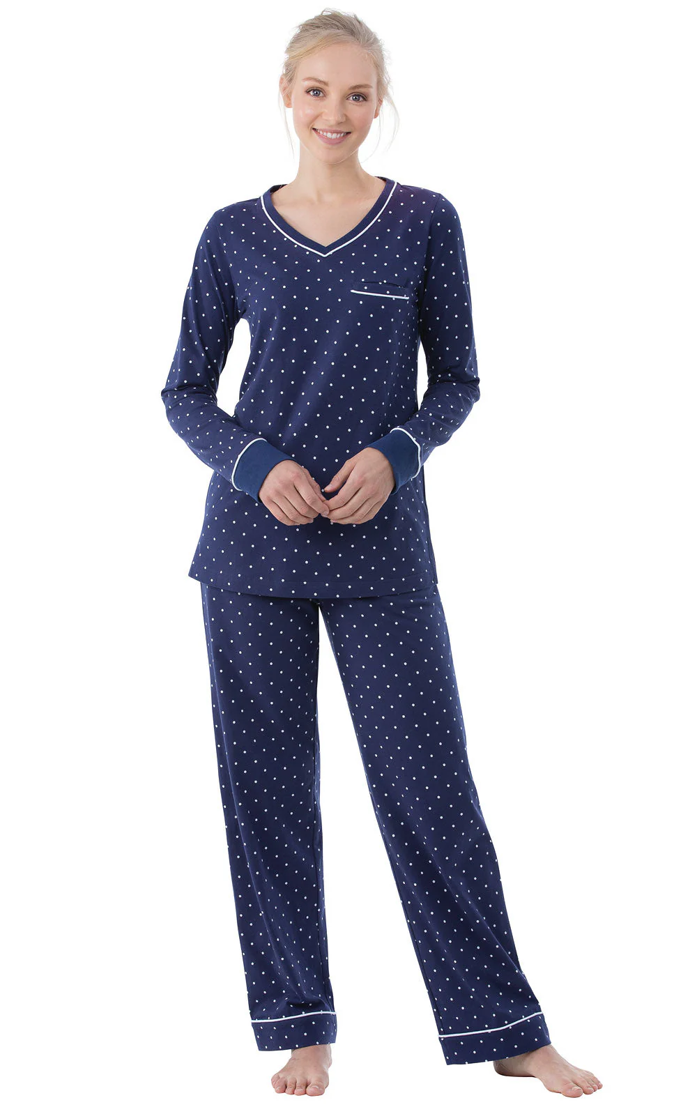 Classic Polka-Dot Pullover Pajamas - Image 5