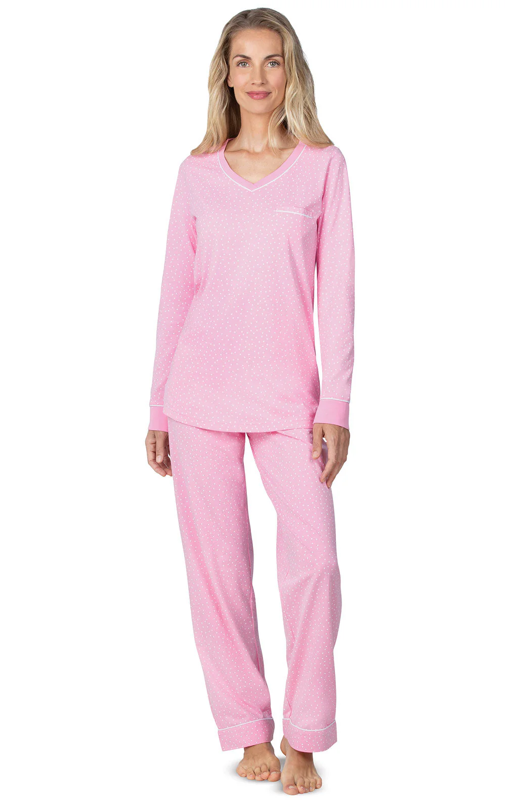 Classic Polka-Dot Pullover Pajamas - Image 6