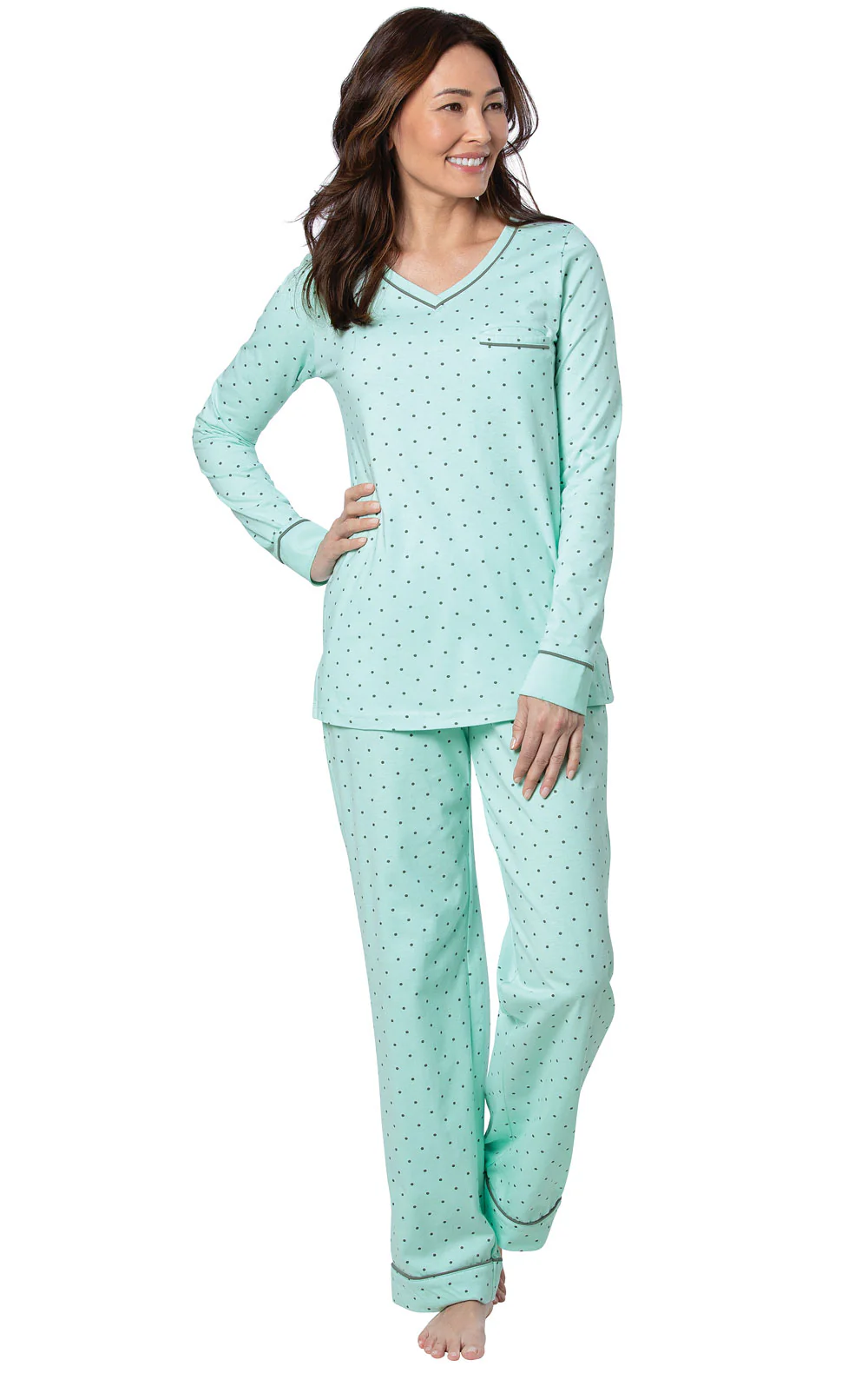 Classic Polka-Dot Pullover Pajamas - Image 8