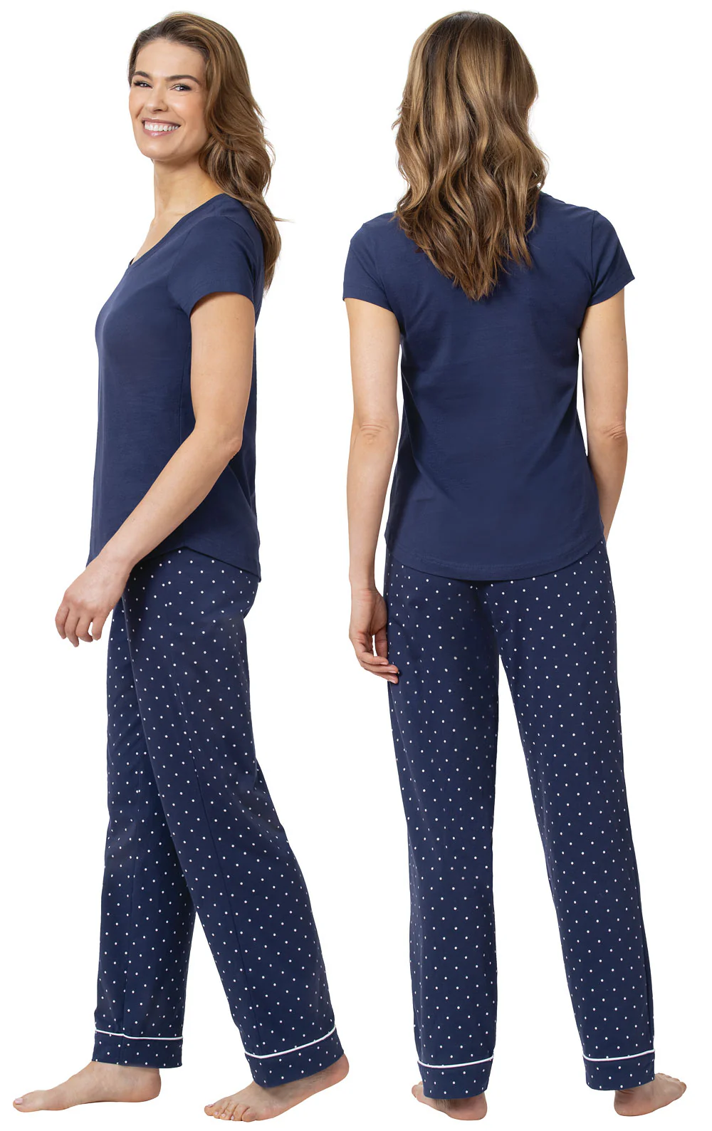 Classic Polka-Dot Short Sleeve Pajamas - Image 3