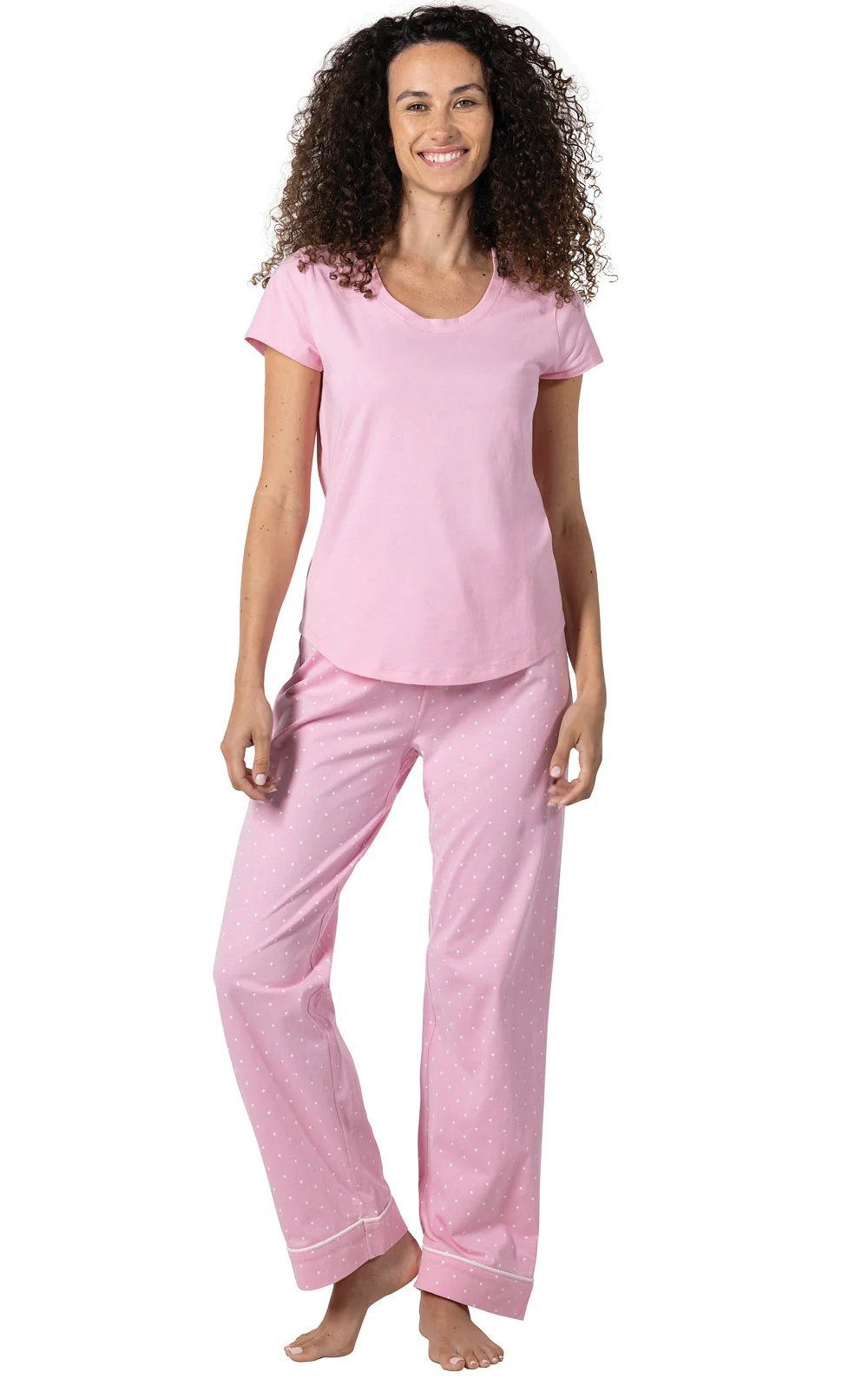 Classic Polka-Dot Short Sleeve Pajamas - Image 4