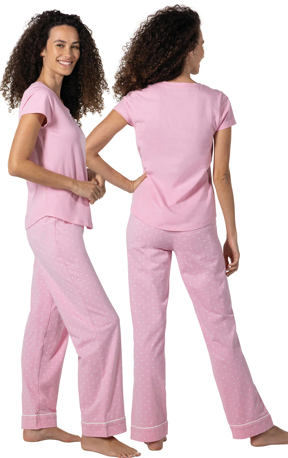 Classic Polka-Dot Short Sleeve Pajamas - Image 5