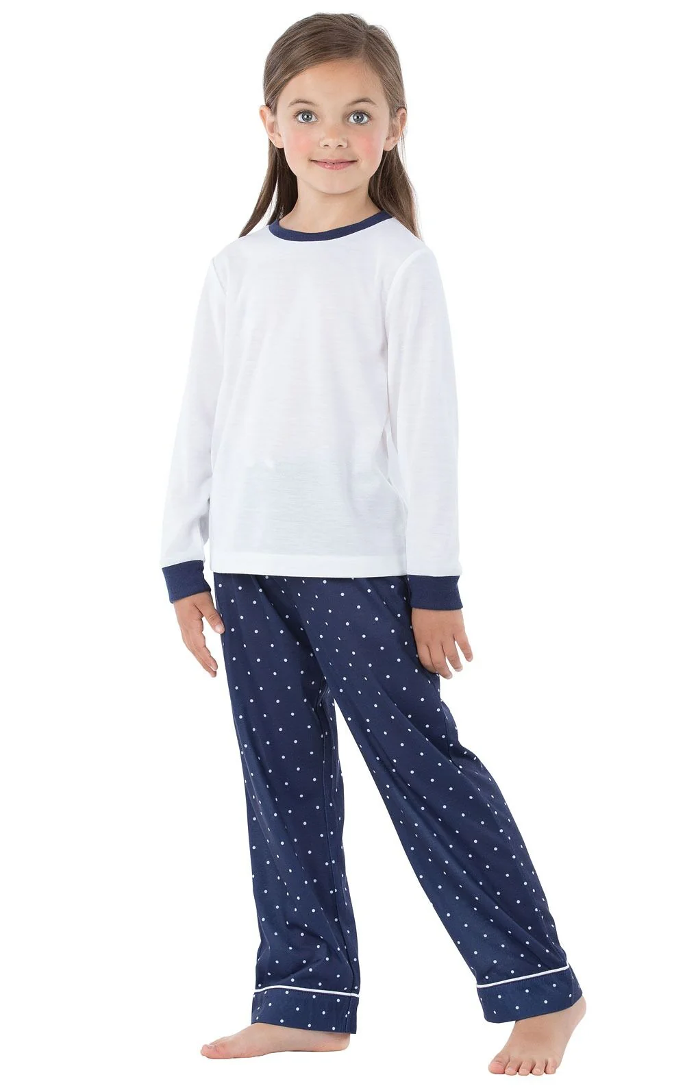 Classic Polka-Dots Pullover Unisex Kids Pajamas
