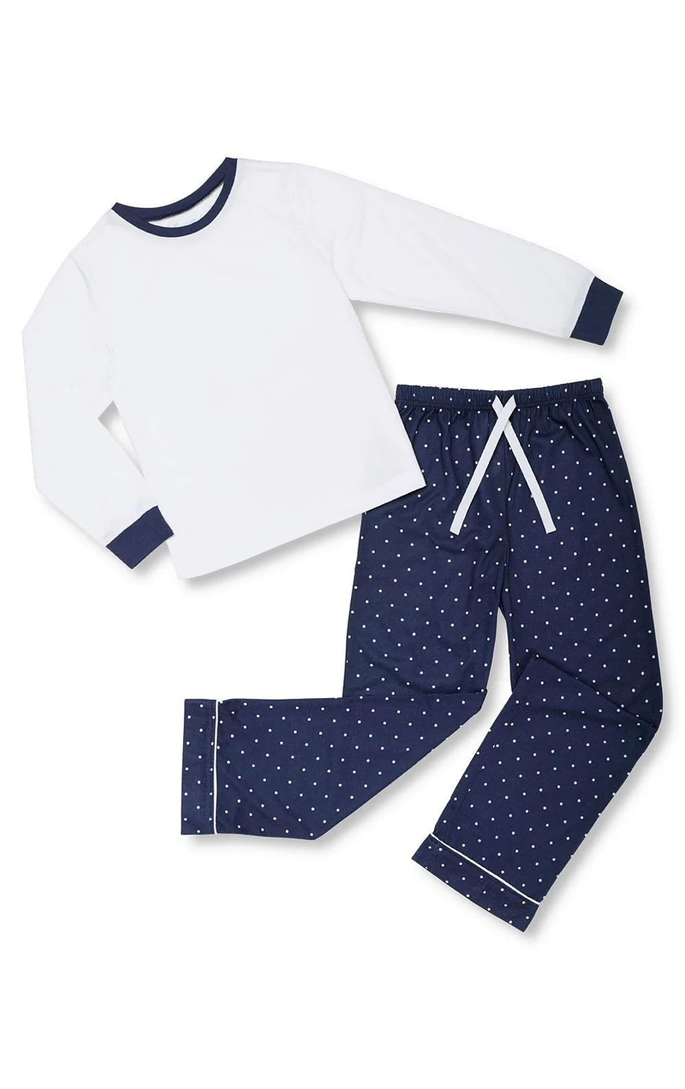 Classic Polka-Dots Pullover Unisex Kids Pajamas - Image 3