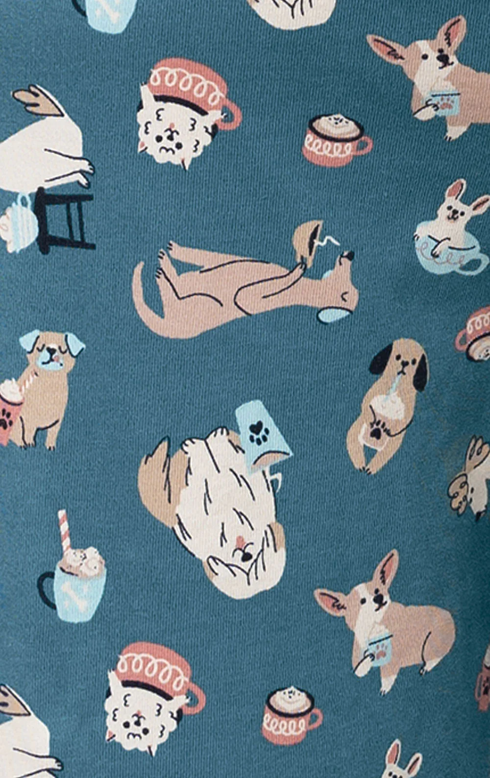 Coffee Dogs Button-Front Pajamas - Image 5