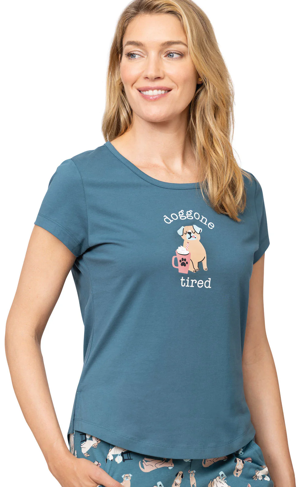 Coffee Dogs Graphic Tee Pajamas - Image 3