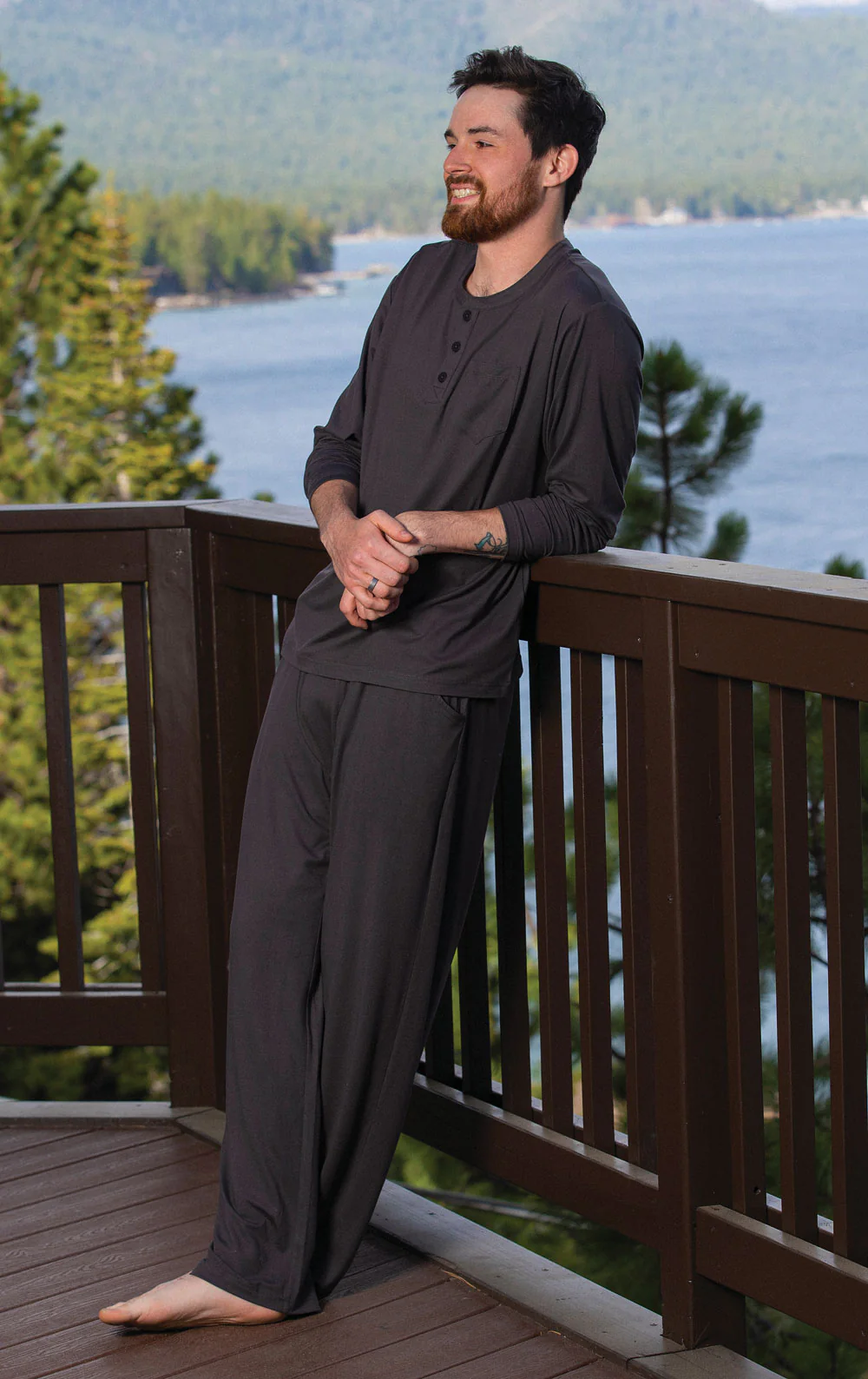 Comfort Club Henley Men's Pajamas - Comfort Club - Image 9