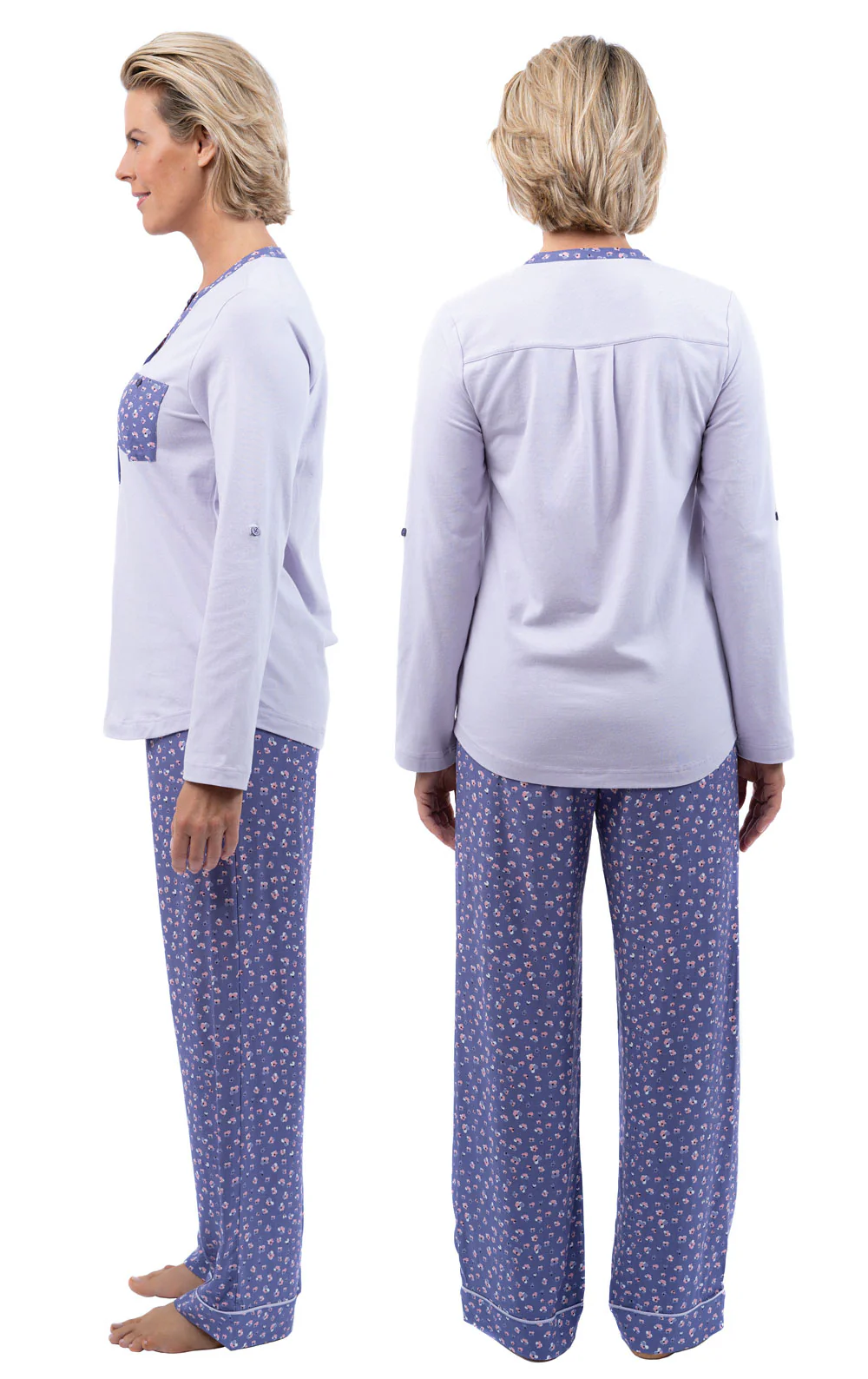 Confetti Flower Convertible Sleeve Pajamas - Image 3