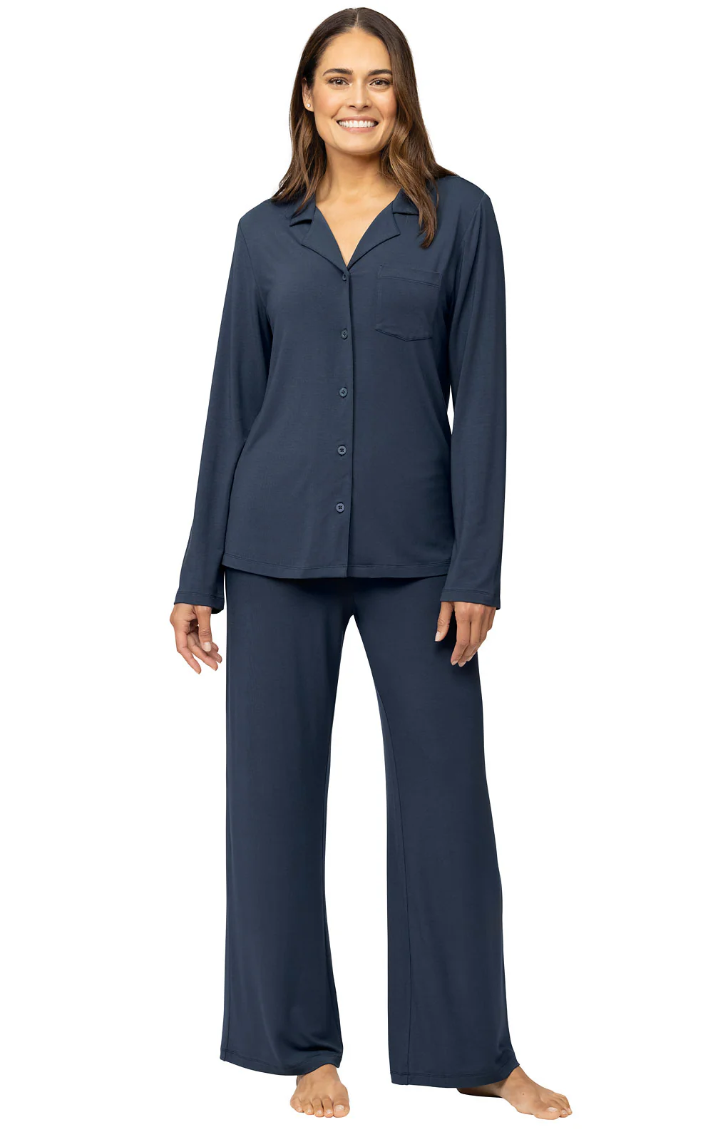 Consciously Cozy Button-Front Pajamas - Image 12