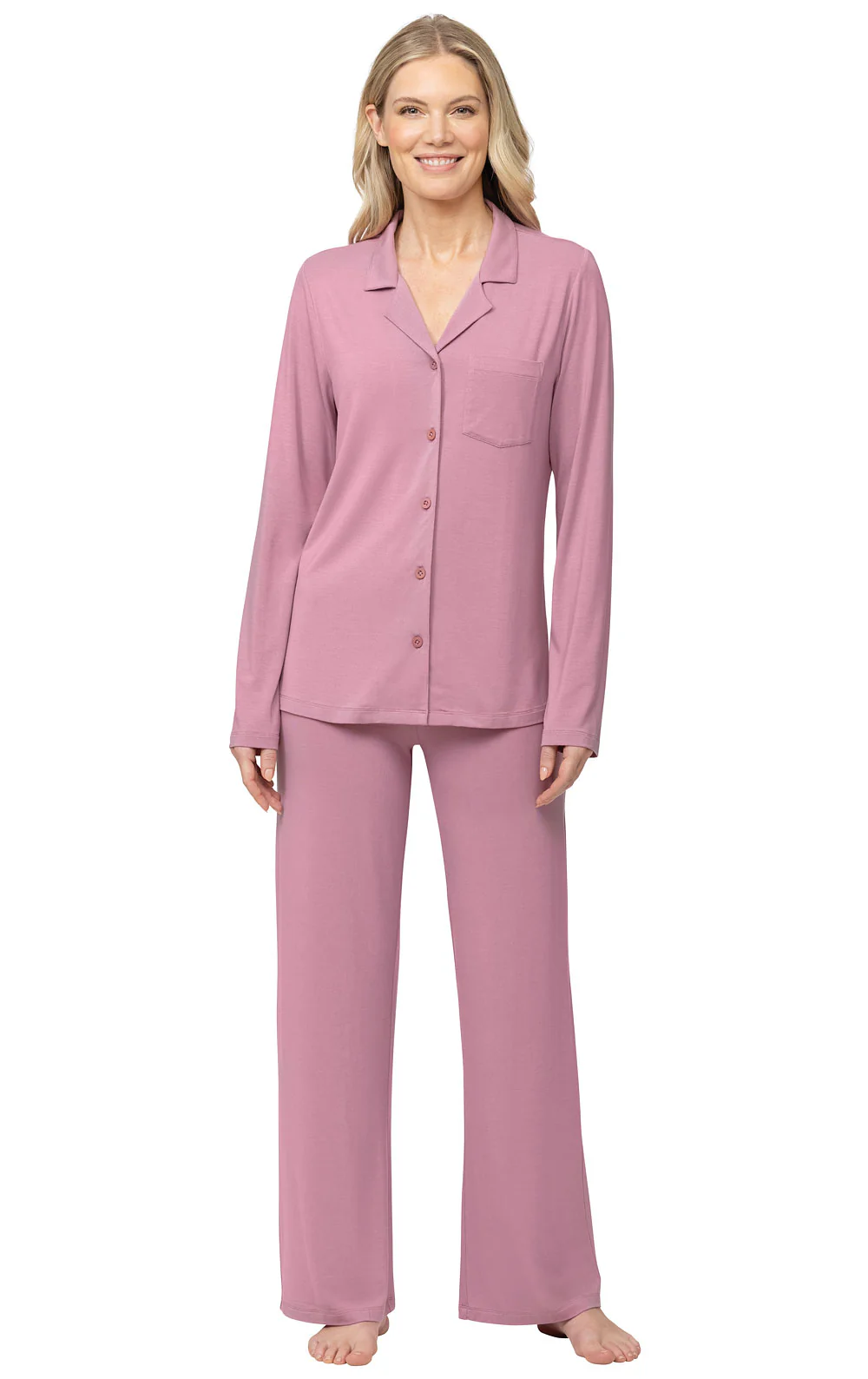 Consciously Cozy Button-Front Pajamas - Image 8