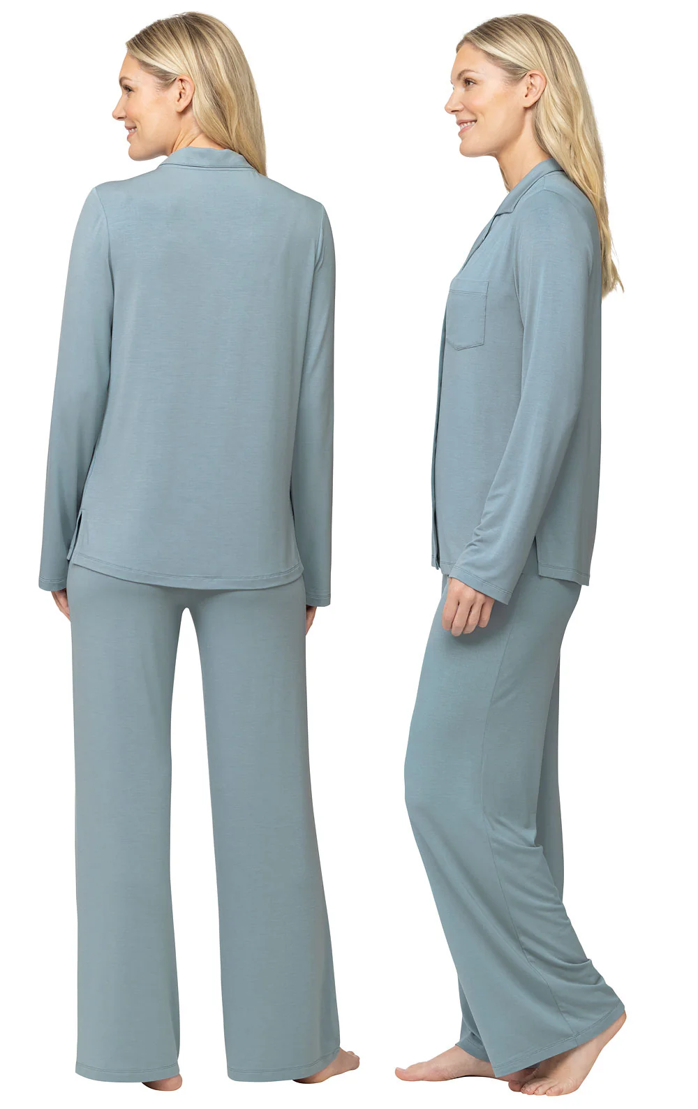 Consciously Cozy Button-Front Pajamas - Image 5