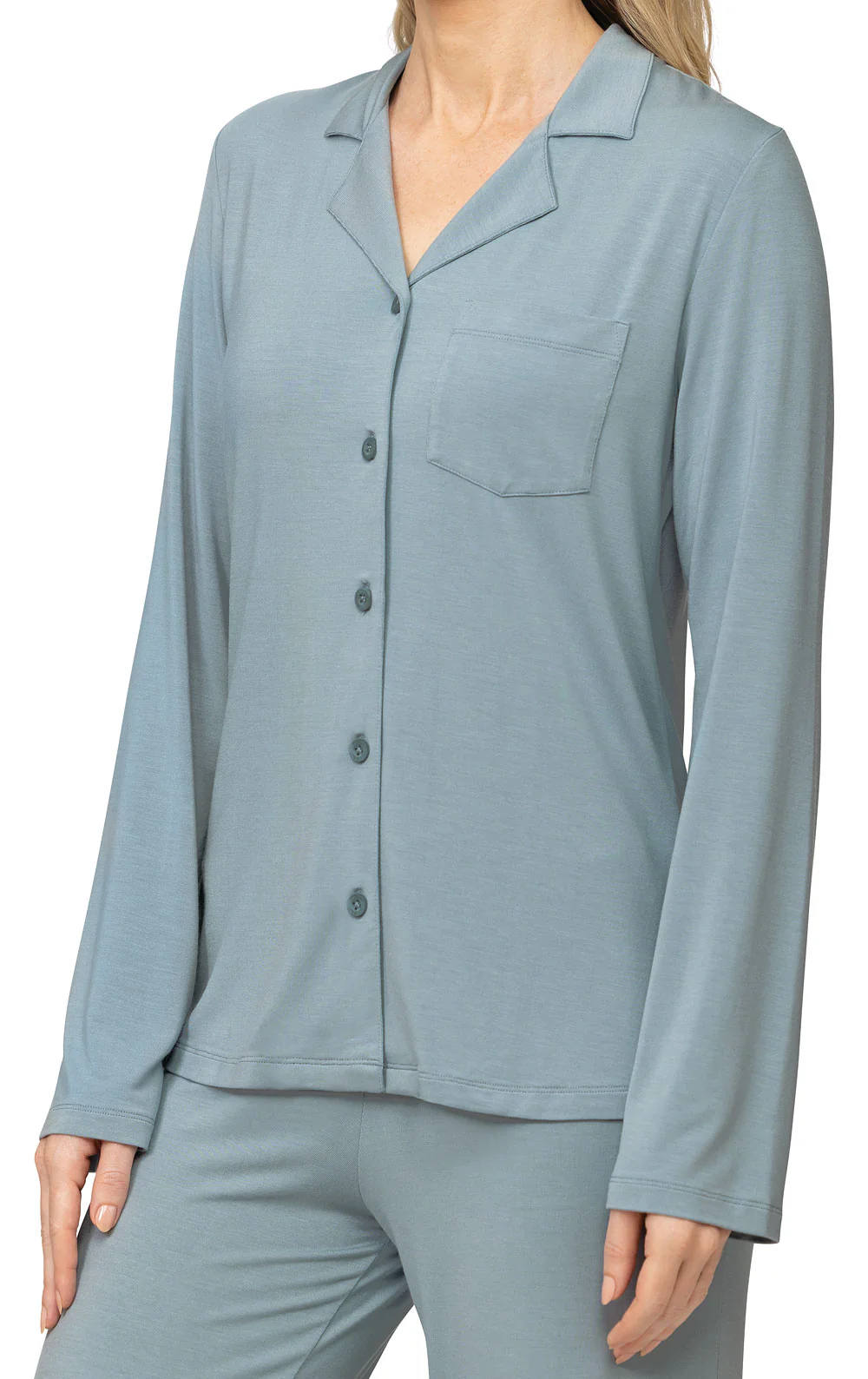 Consciously Cozy Button-Front Pajamas - Image 6