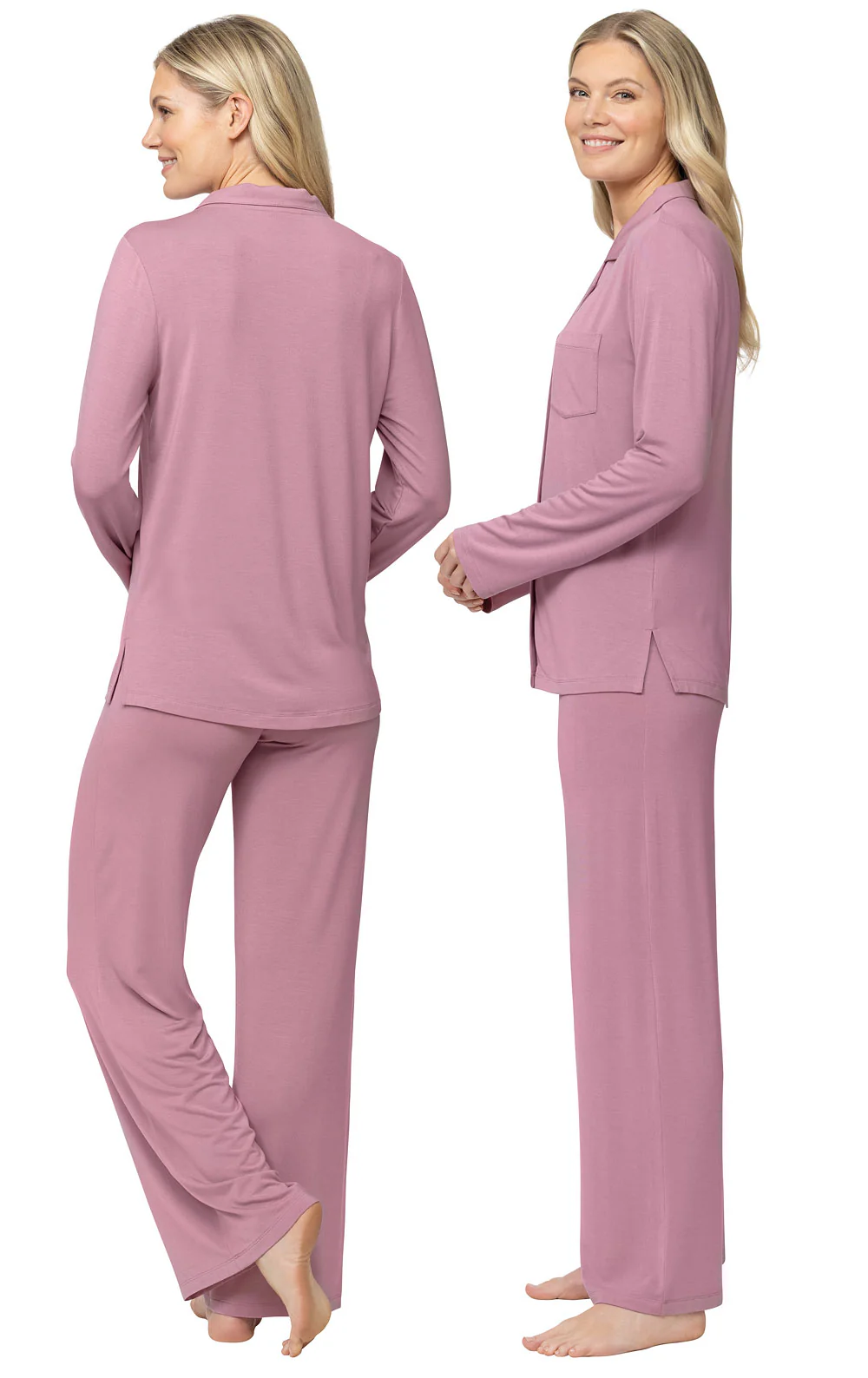 Consciously Cozy Button-Front Pajamas - Image 9