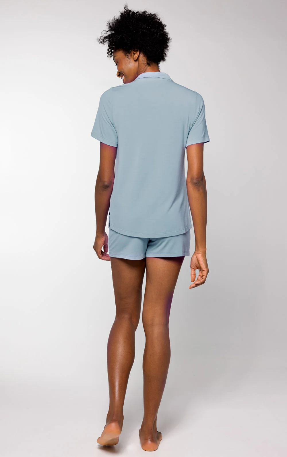 Consciously Cozy Button-Front Short Set - Image 15