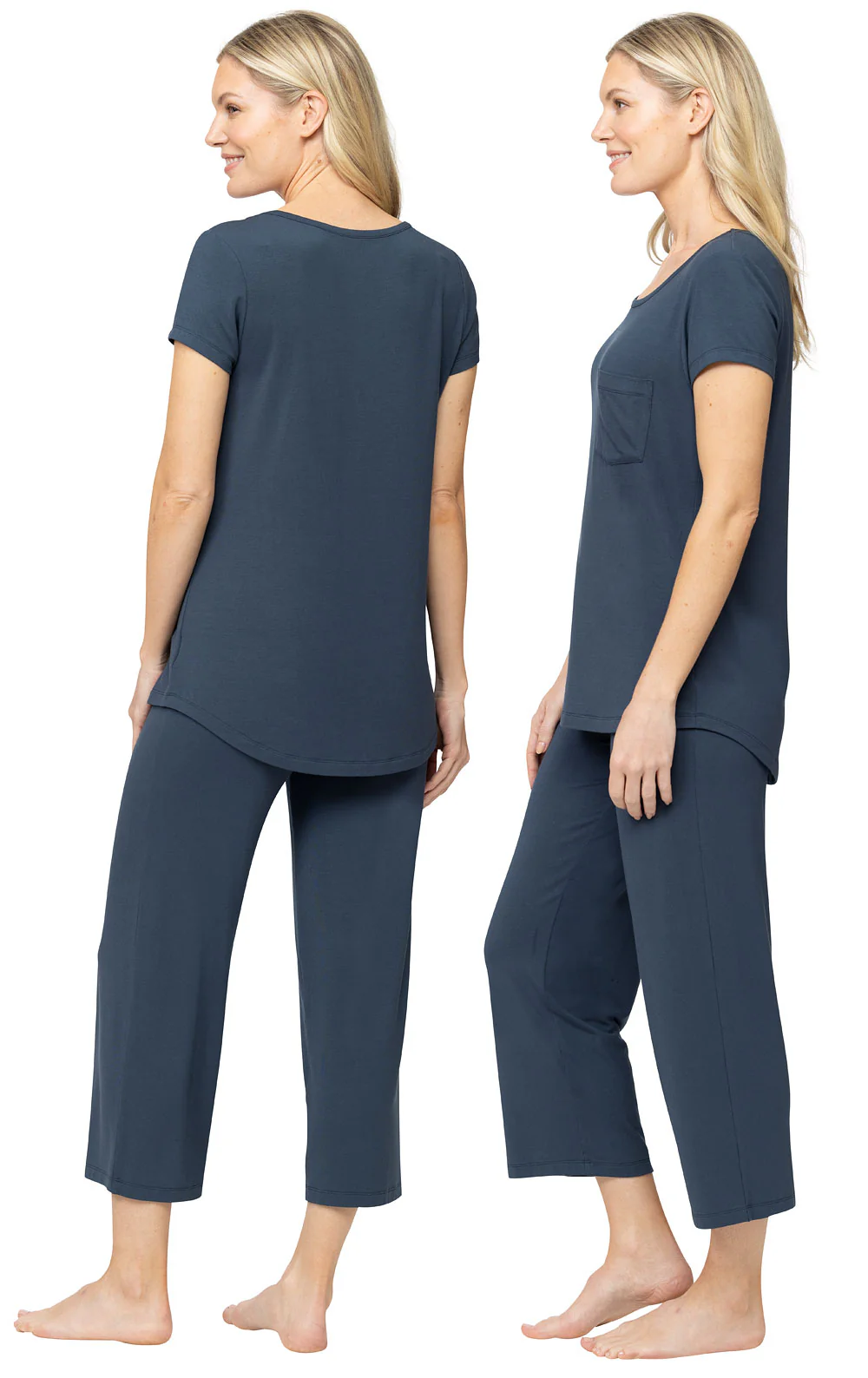 Consciously Cozy Short Sleeve Capri Pajama - Image 12