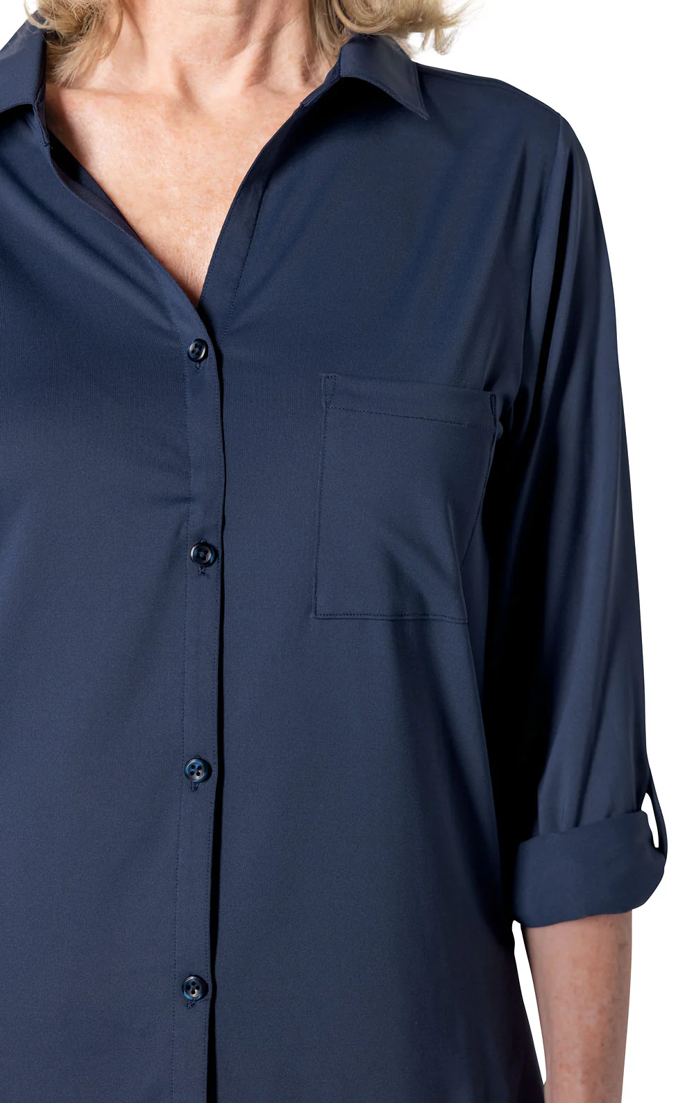 Cooling Pajama Convertible Sleeve Shirt - Image 9