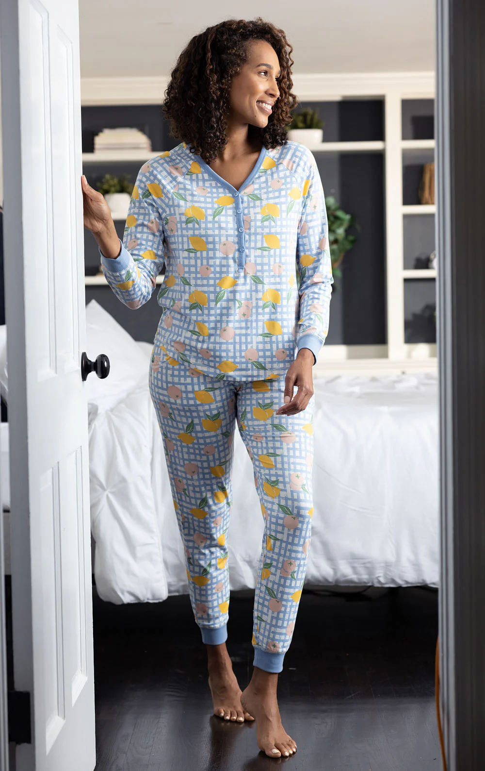 Countryside Gingham Jogger Pajamas - Image 3